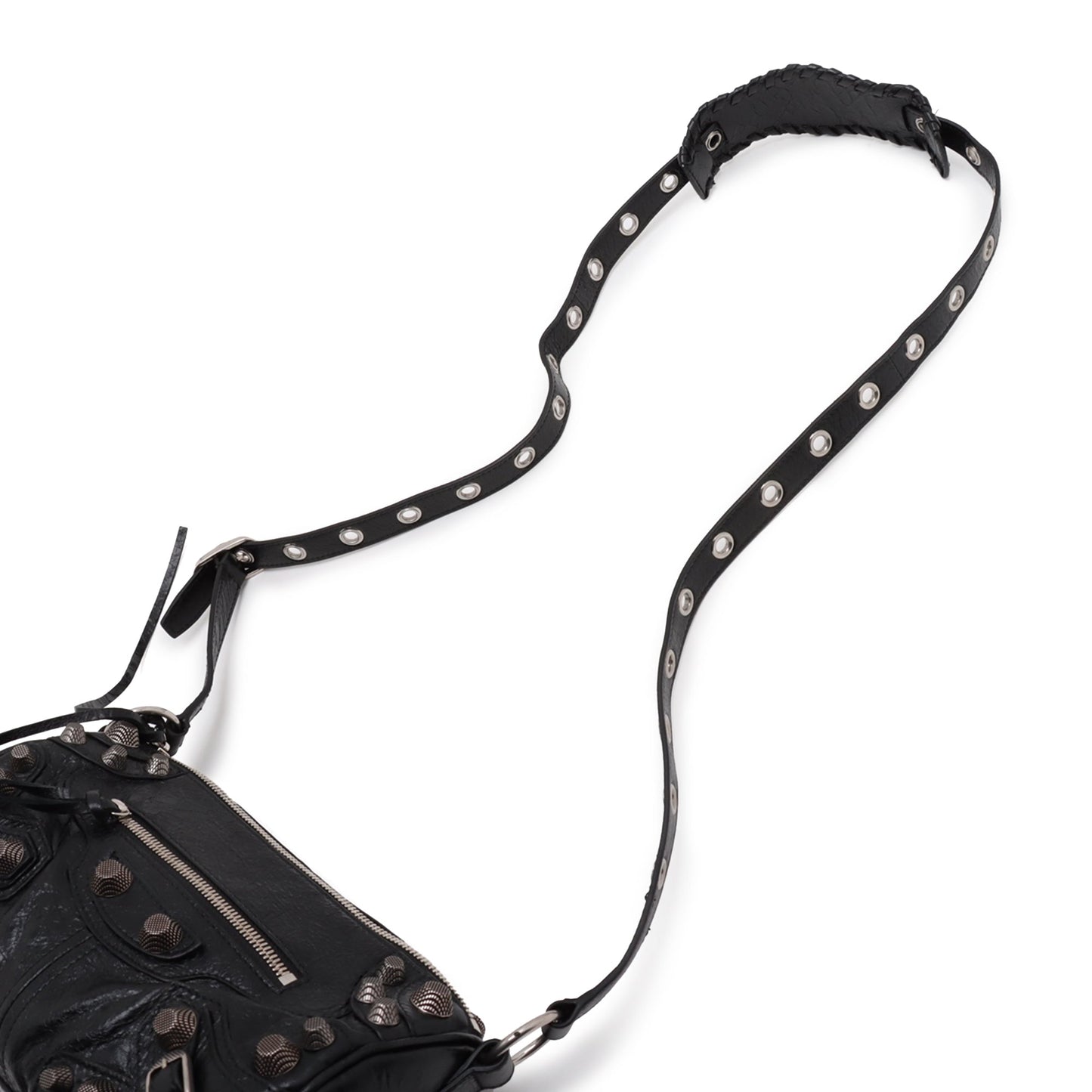 Balenciaga Lambskin Motocross Le Cagole Cylinder Crossbody