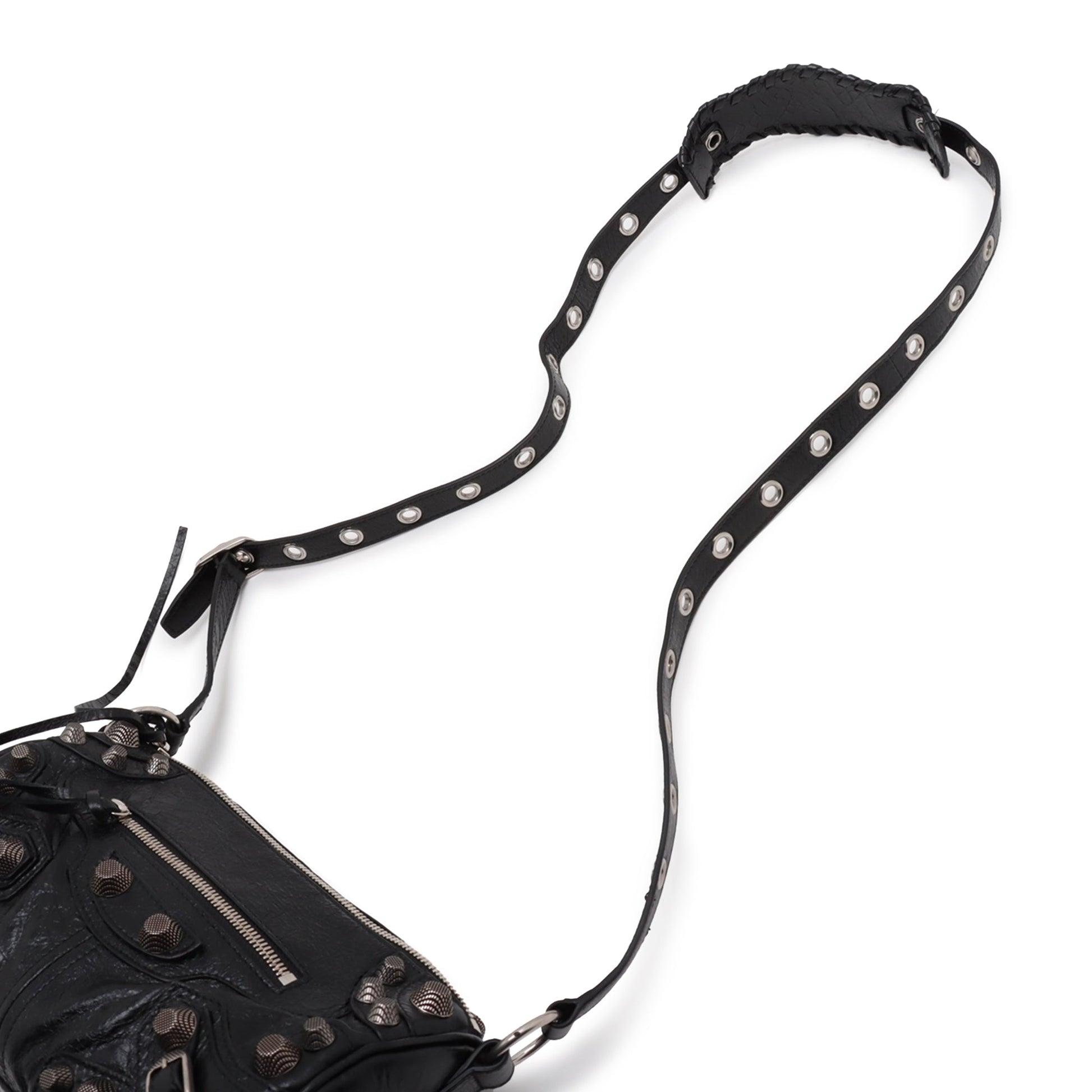 Balenciaga Lambskin Motocross Le Cagole Cylinder Crossbody