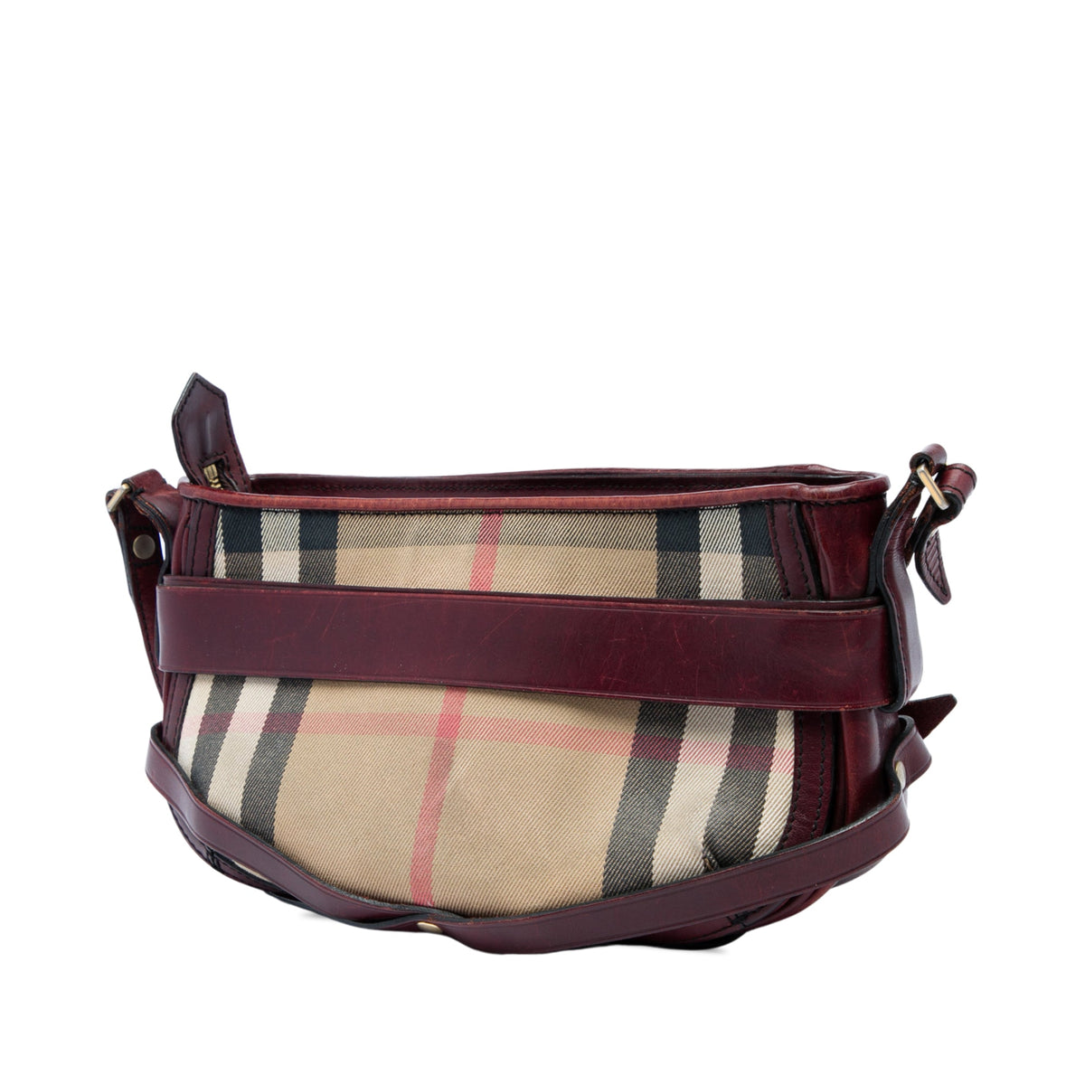 Burberry House Check Canvas Bridle Langford Crossbody