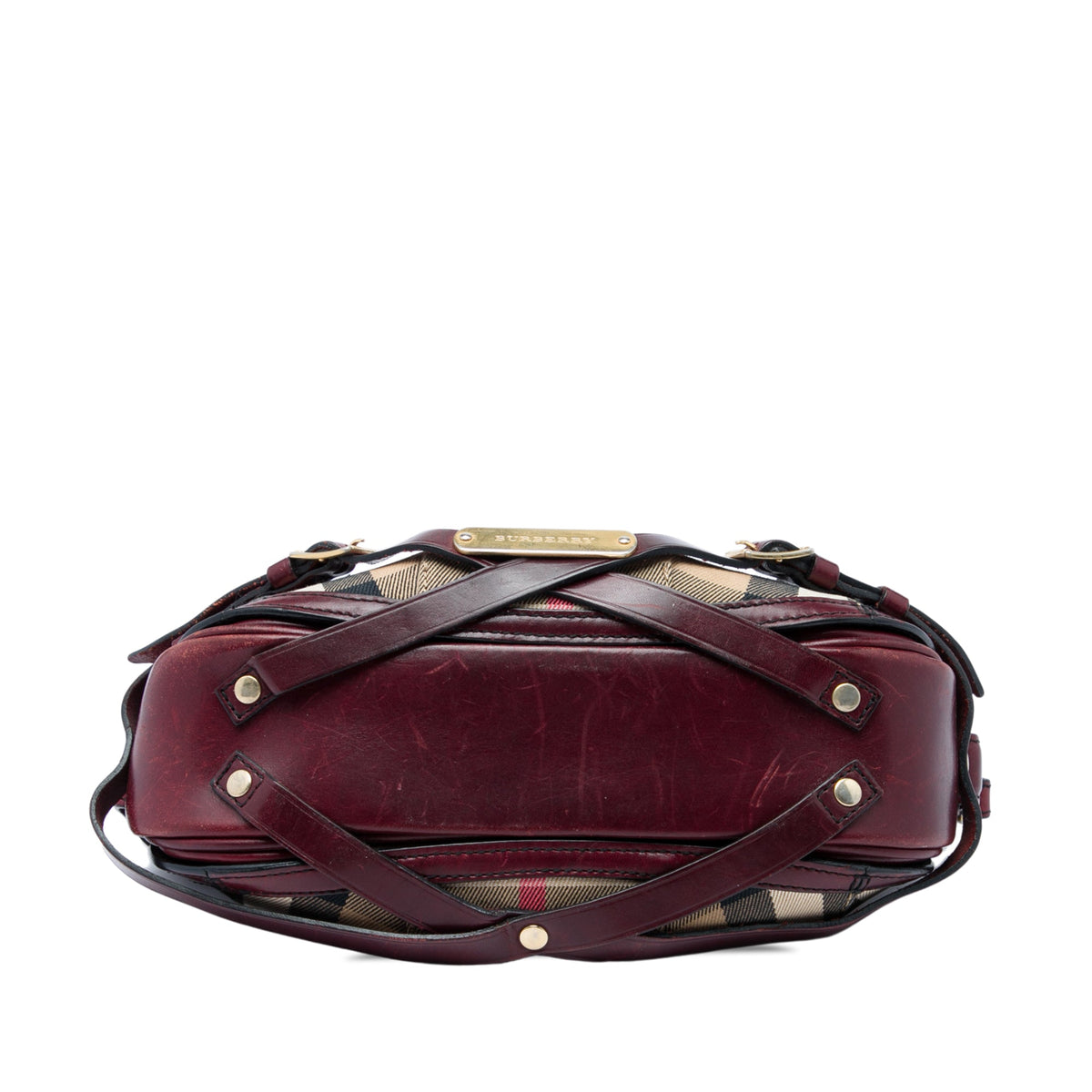 Burberry House Check Canvas Bridle Langford Crossbody