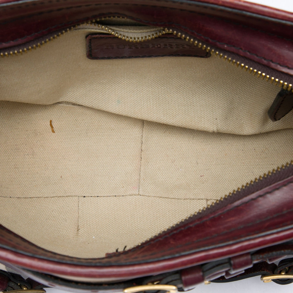 Burberry House Check Canvas Bridle Langford Crossbody