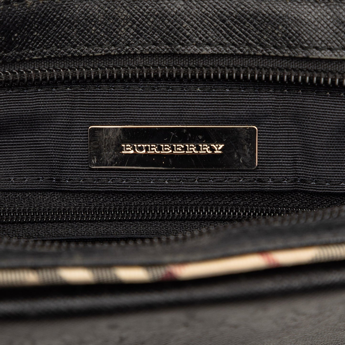 Burberry Nova Check Canvas Shoulder Bag