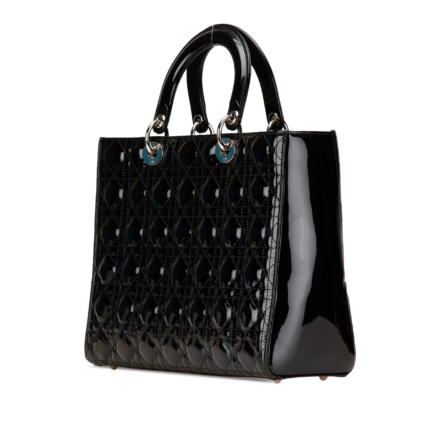 Dior Large Patent Cannage Lady Dior