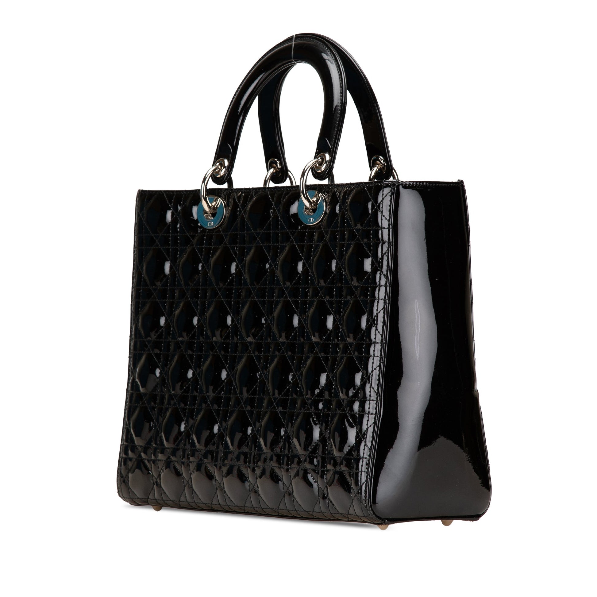 Dior Large Patent Cannage Lady Dior
