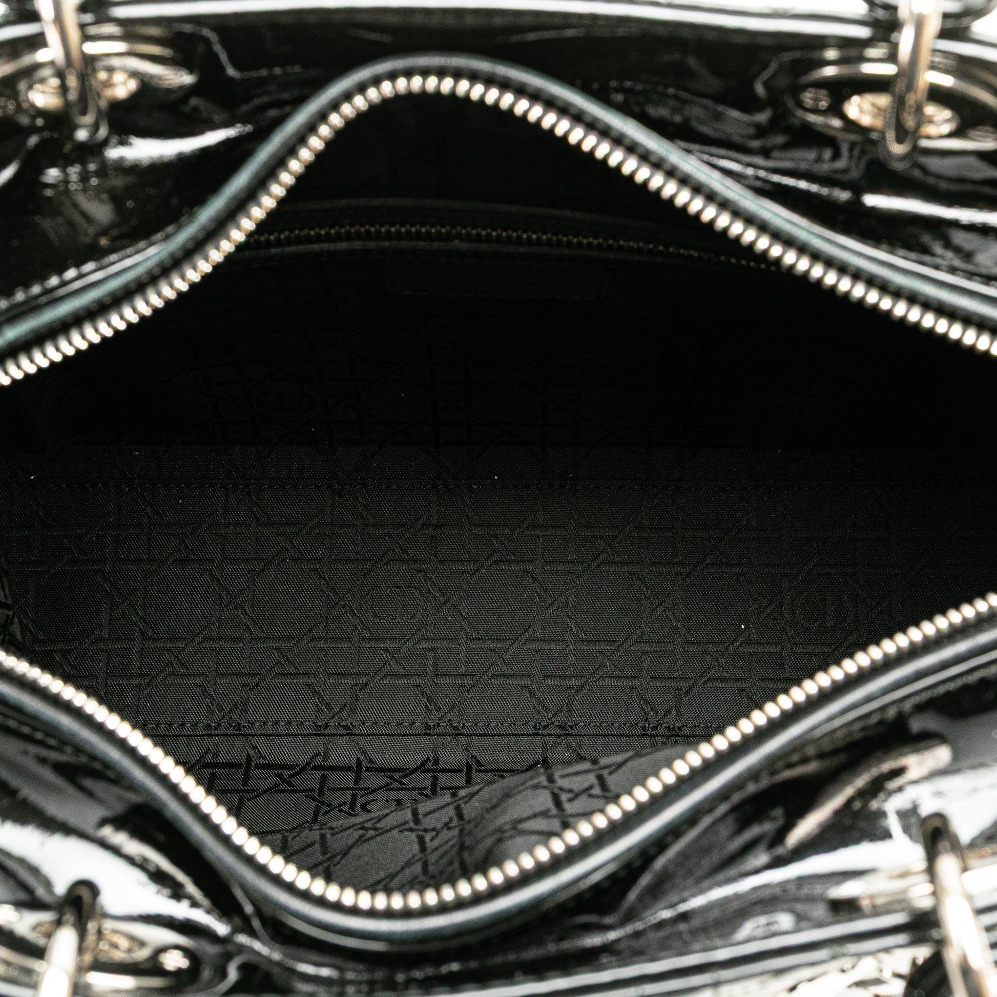 Dior Large Patent Cannage Lady Dior
