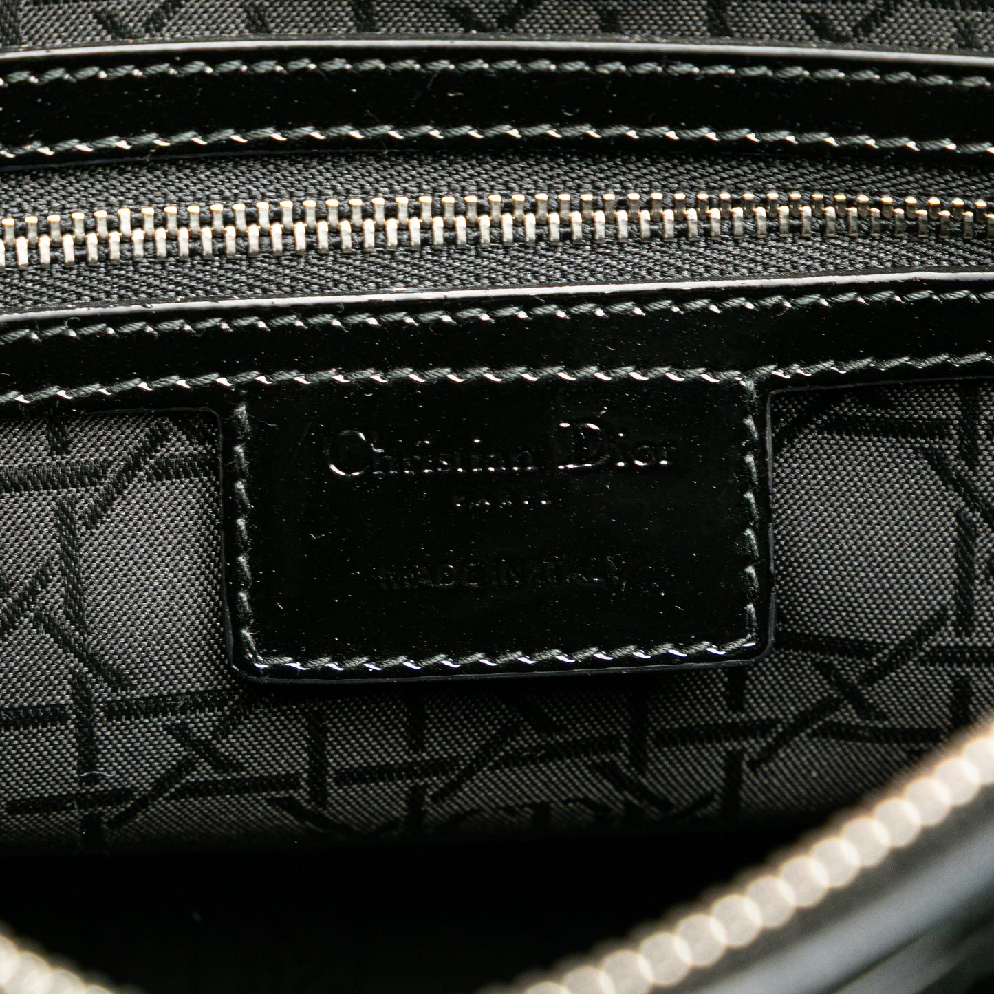 Dior Large Patent Cannage Lady Dior