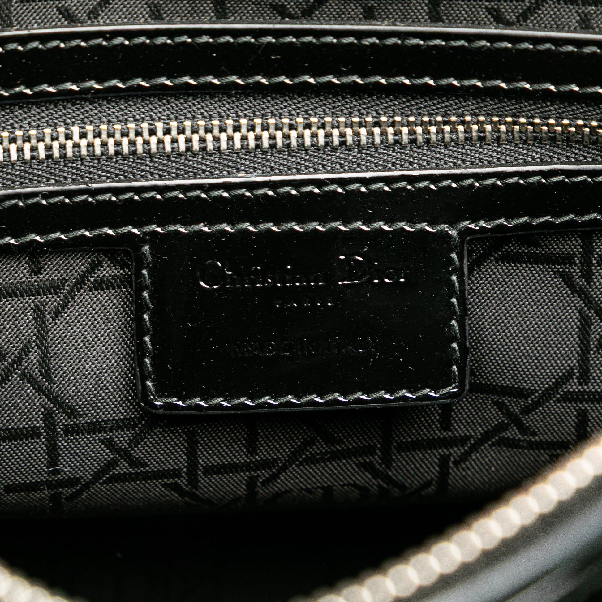 Dior Large Patent Cannage Lady Dior