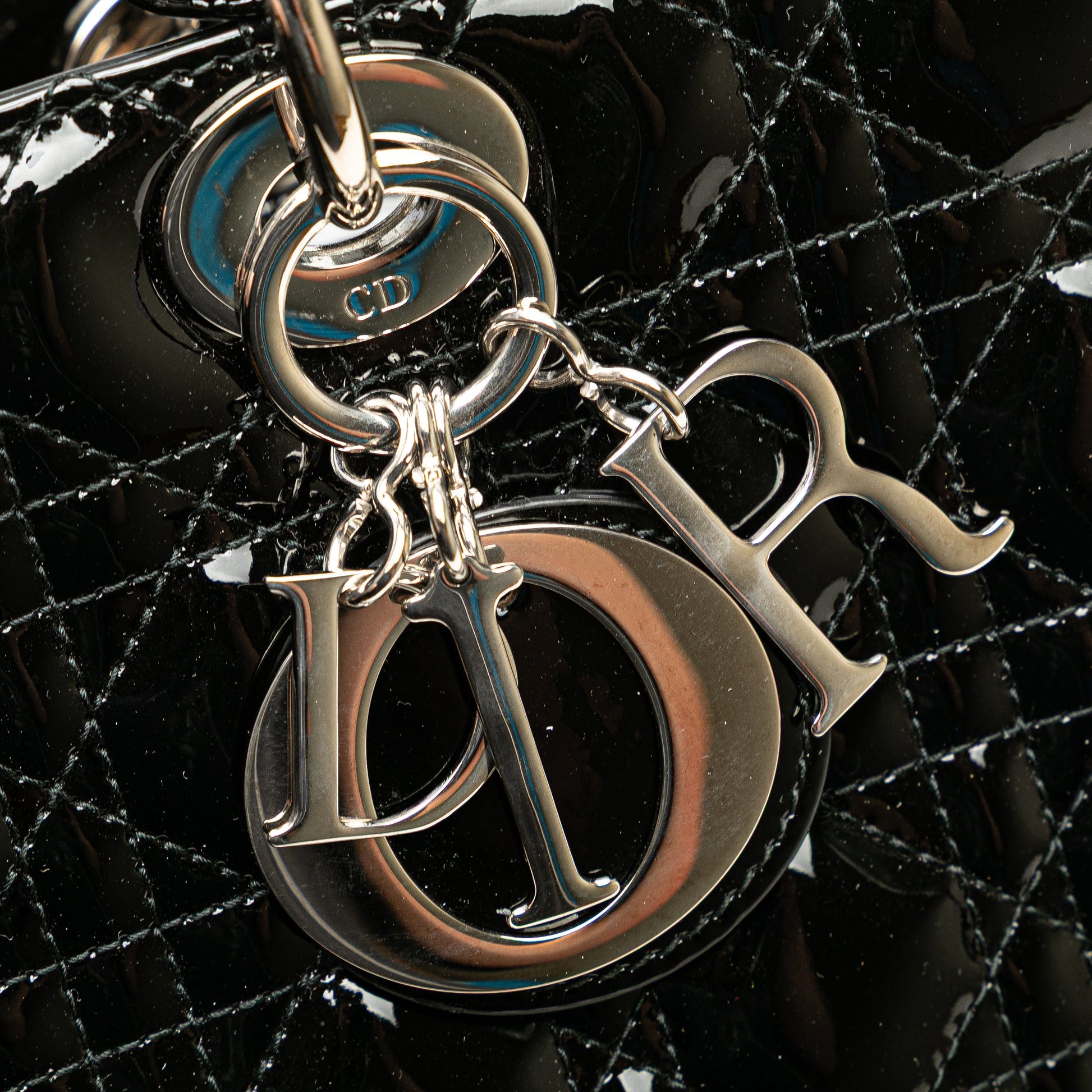 Dior Large Patent Cannage Lady Dior