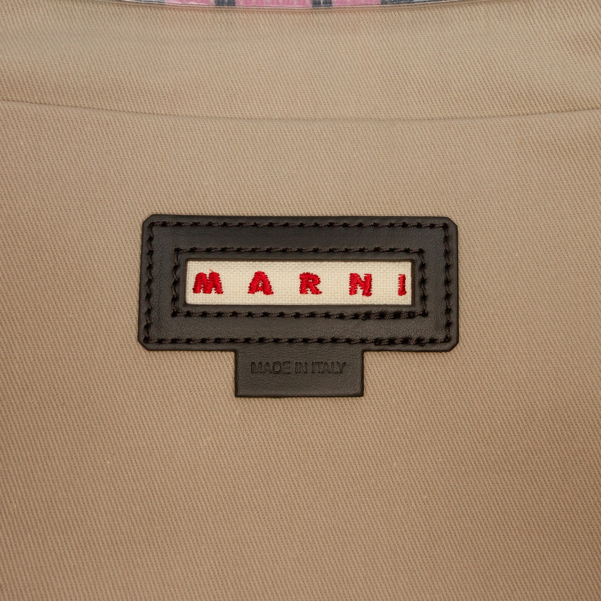 Marni PVC Glossy Grip Striped Tote