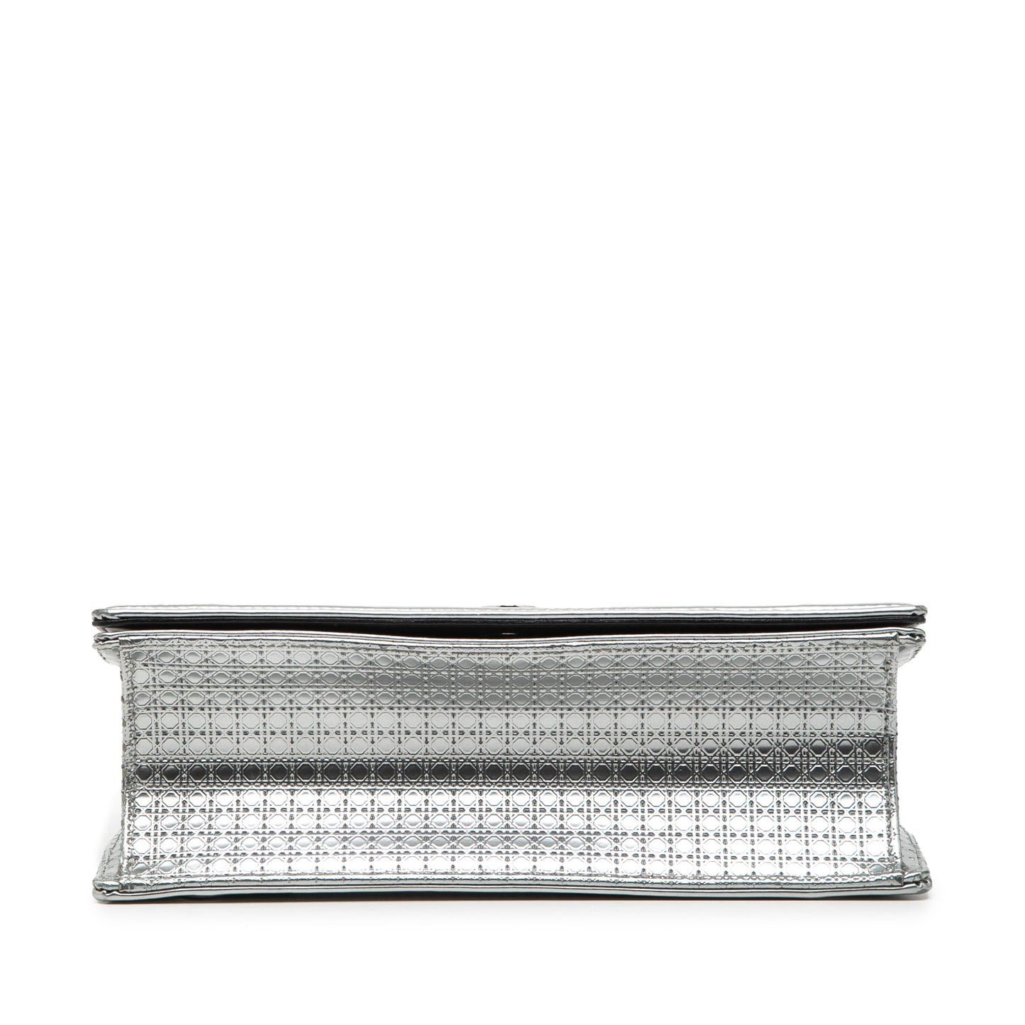 Dior Medium Metallic Patent Microcannage Diorama Flap