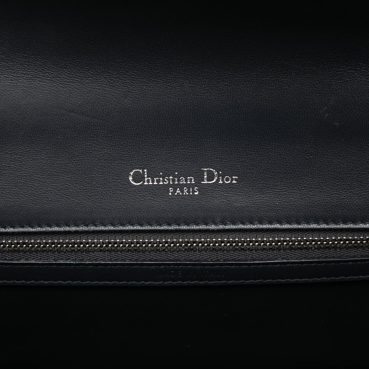 Dior Medium Metallic Patent Microcannage Diorama Flap