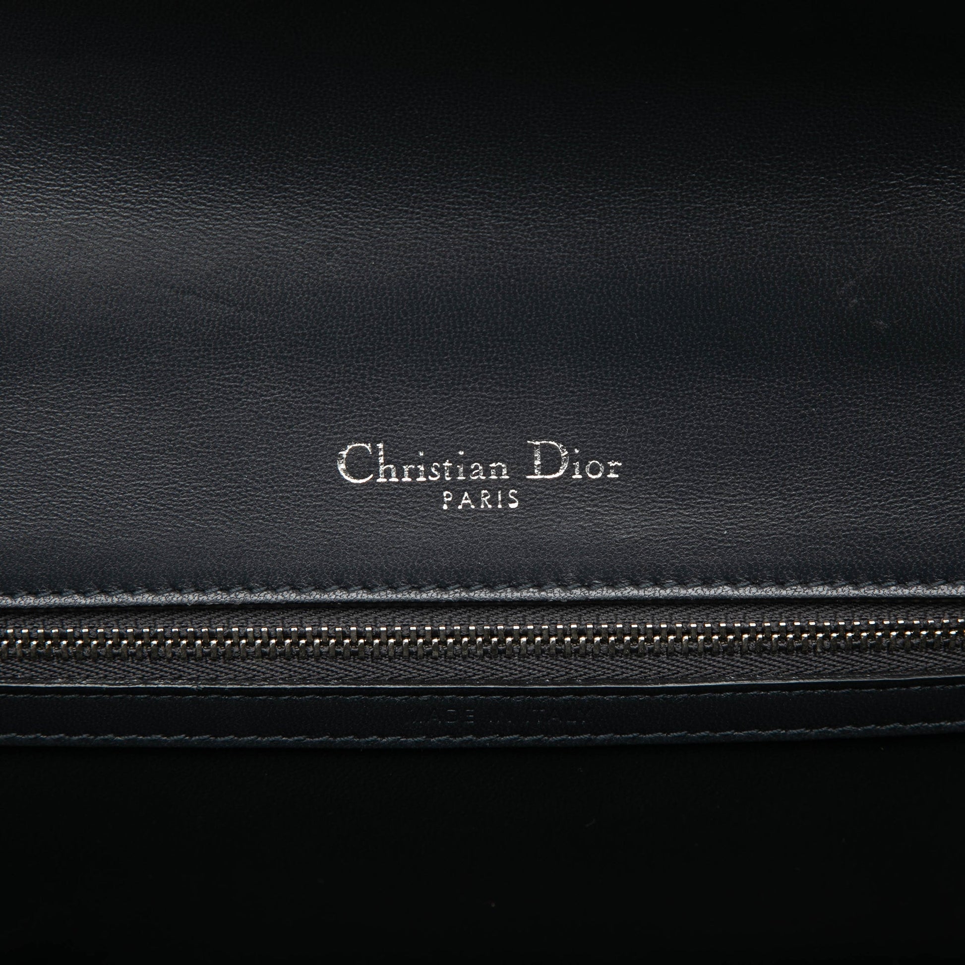 Dior Medium Metallic Patent Microcannage Diorama Flap