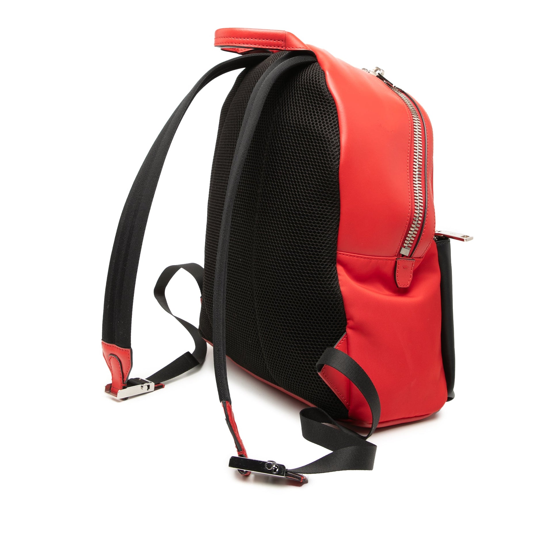 Fendi Nylon and Leather Faces Backpack