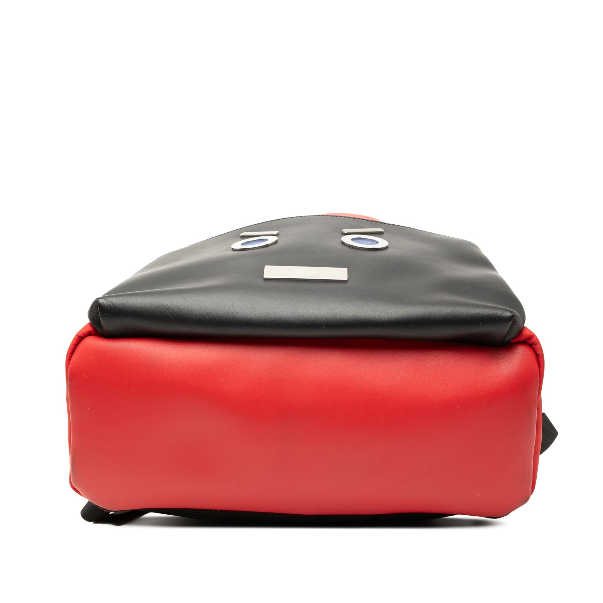 Fendi Nylon and Leather Faces Backpack