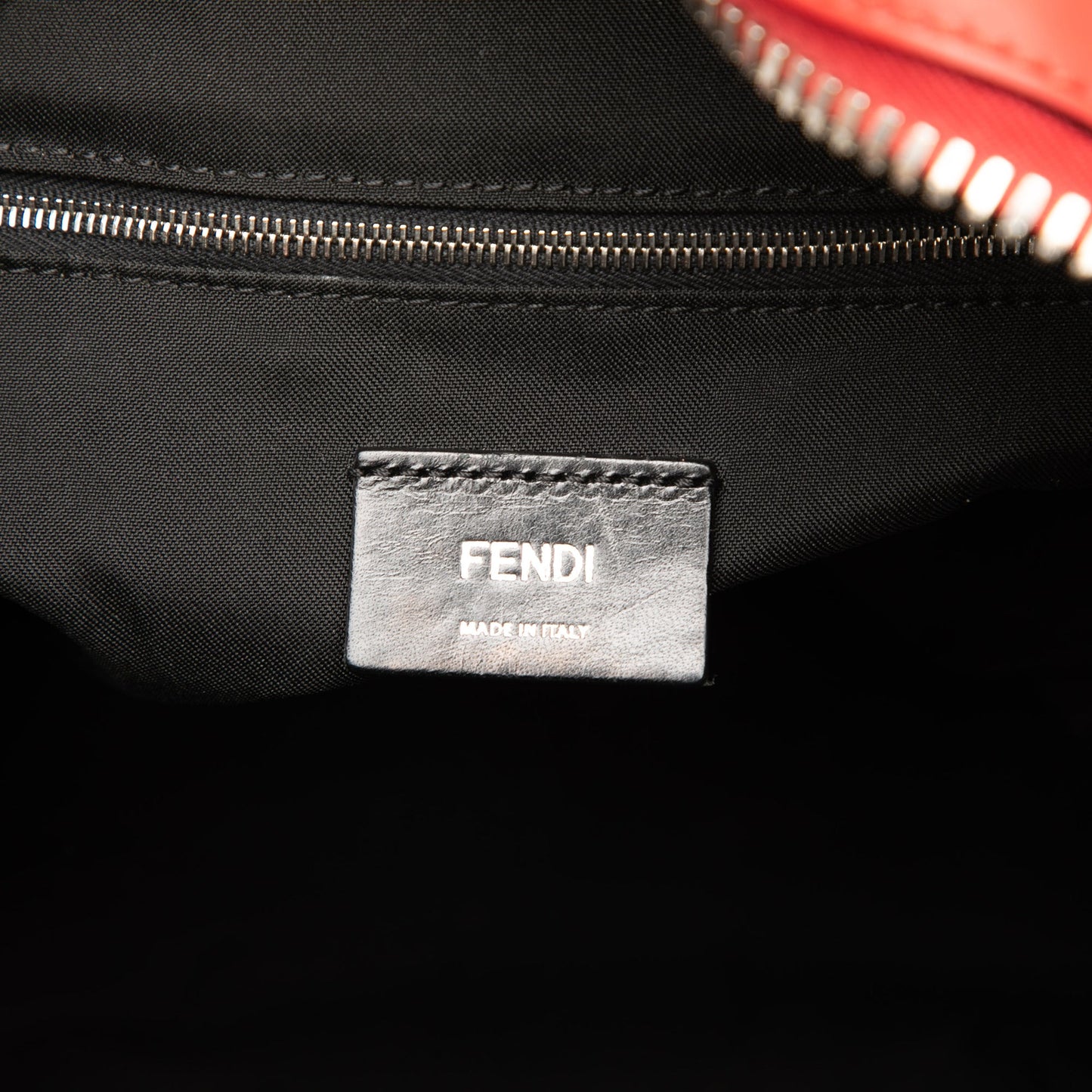 Fendi Nylon and Leather Faces Backpack