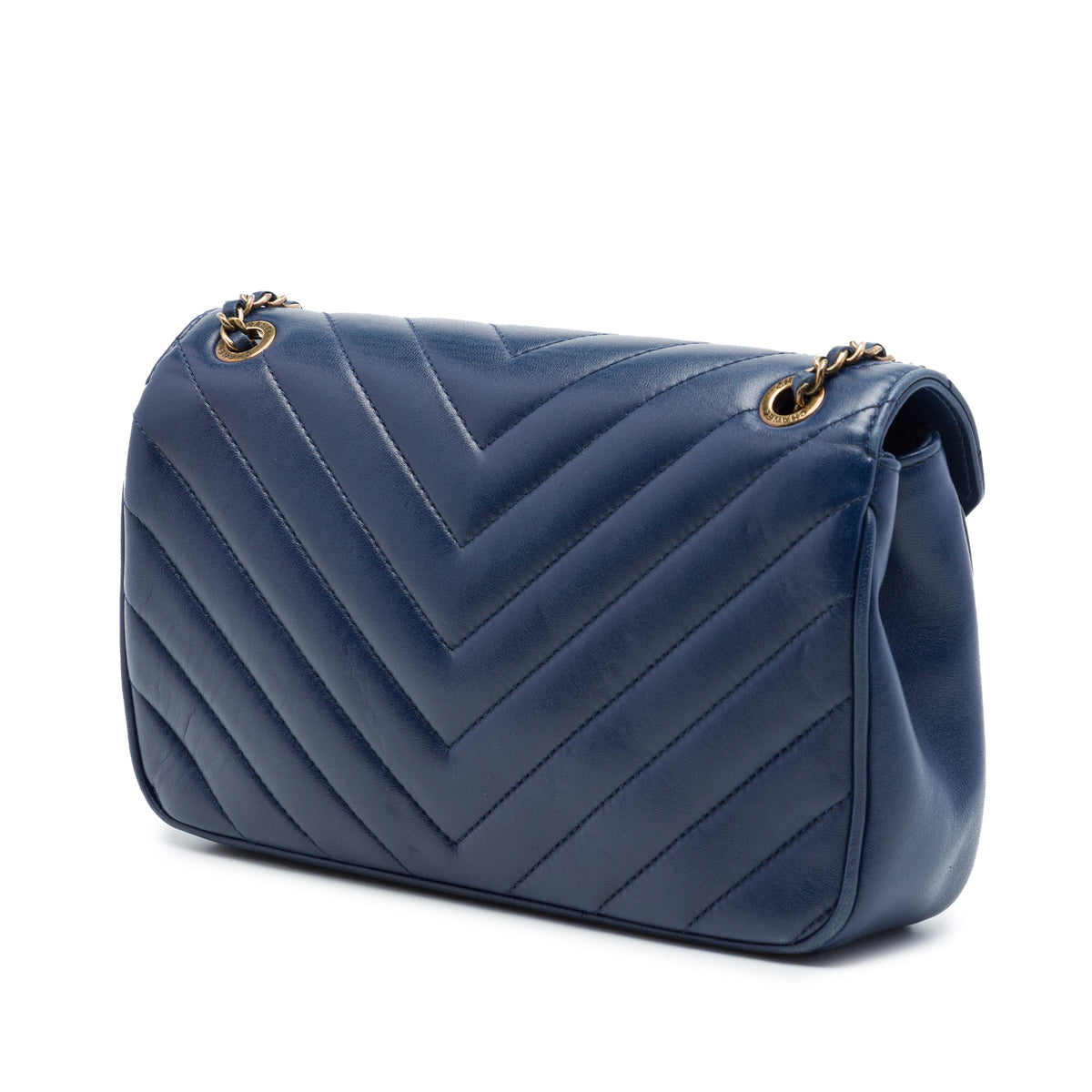 Chanel Chevron Lambskin Pyramid CC Flap
