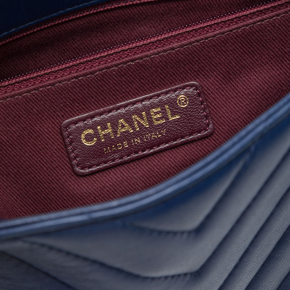 Chanel Chevron Lambskin Pyramid CC Flap