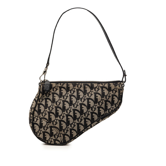 Dior Mini Diorissimo Canvas Saddle Pochette