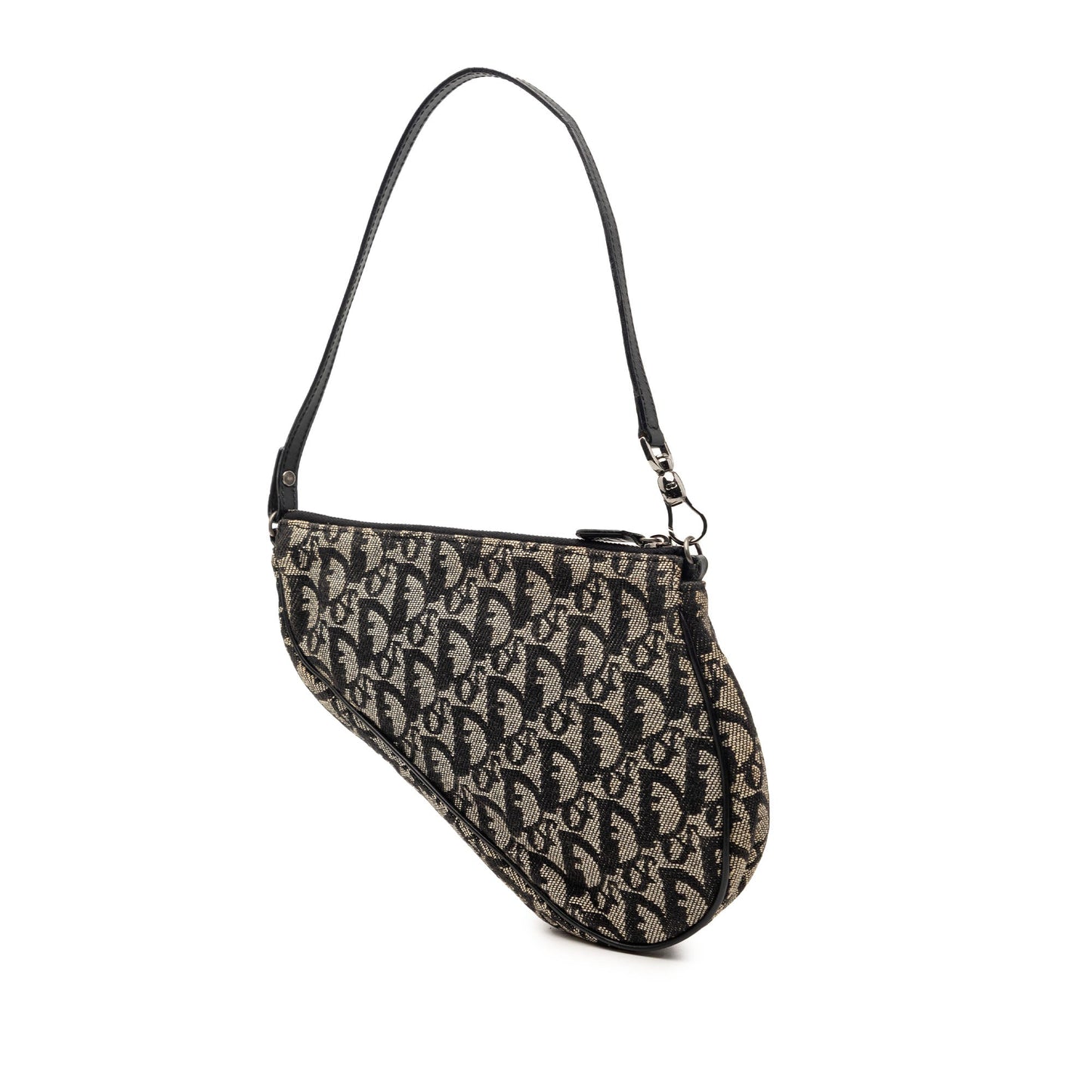 Dior Mini Diorissimo Canvas Saddle Pochette