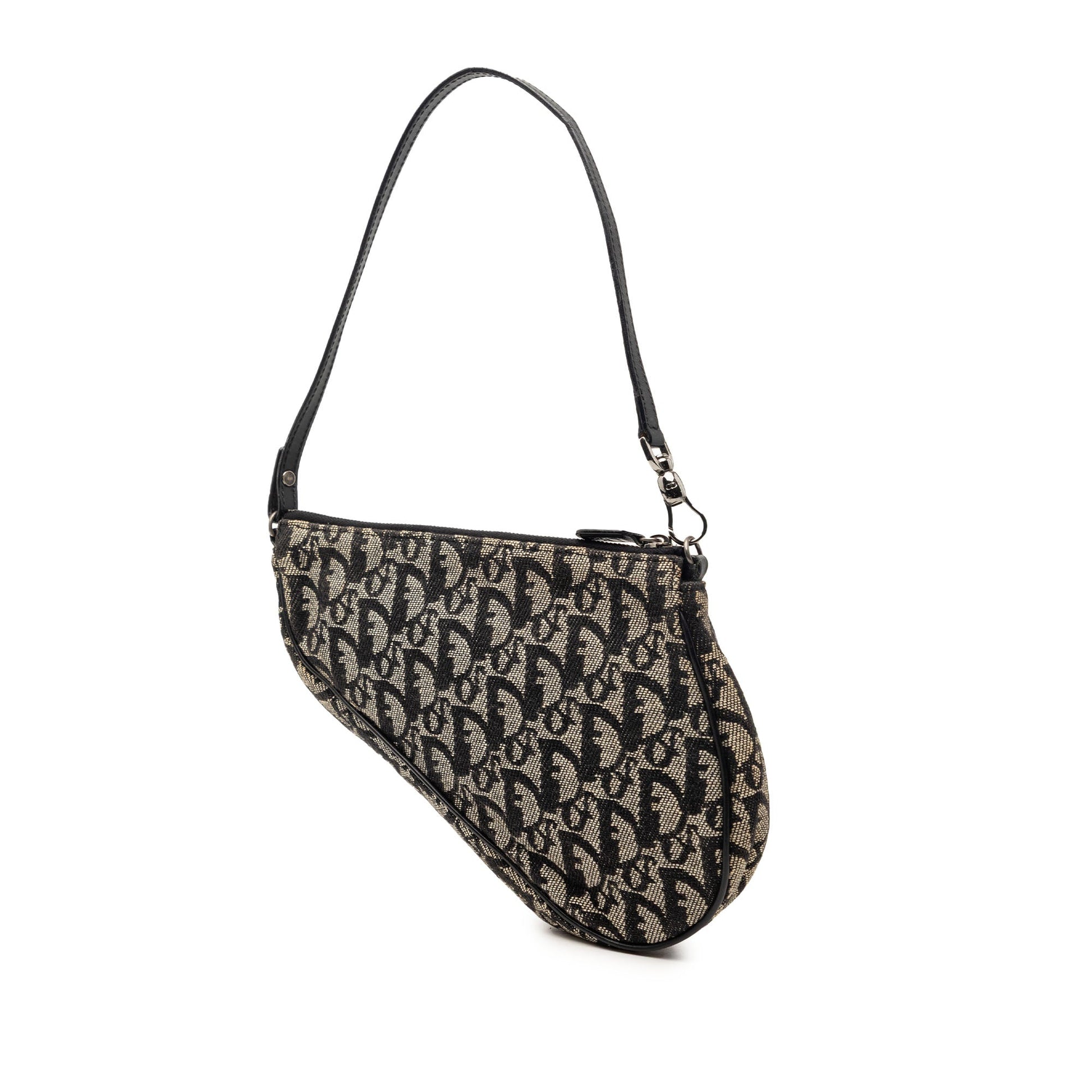 Dior Mini Diorissimo Canvas Saddle Pochette