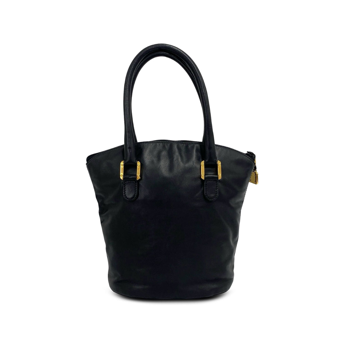 LOEWE Leather Anagram Tote — Black