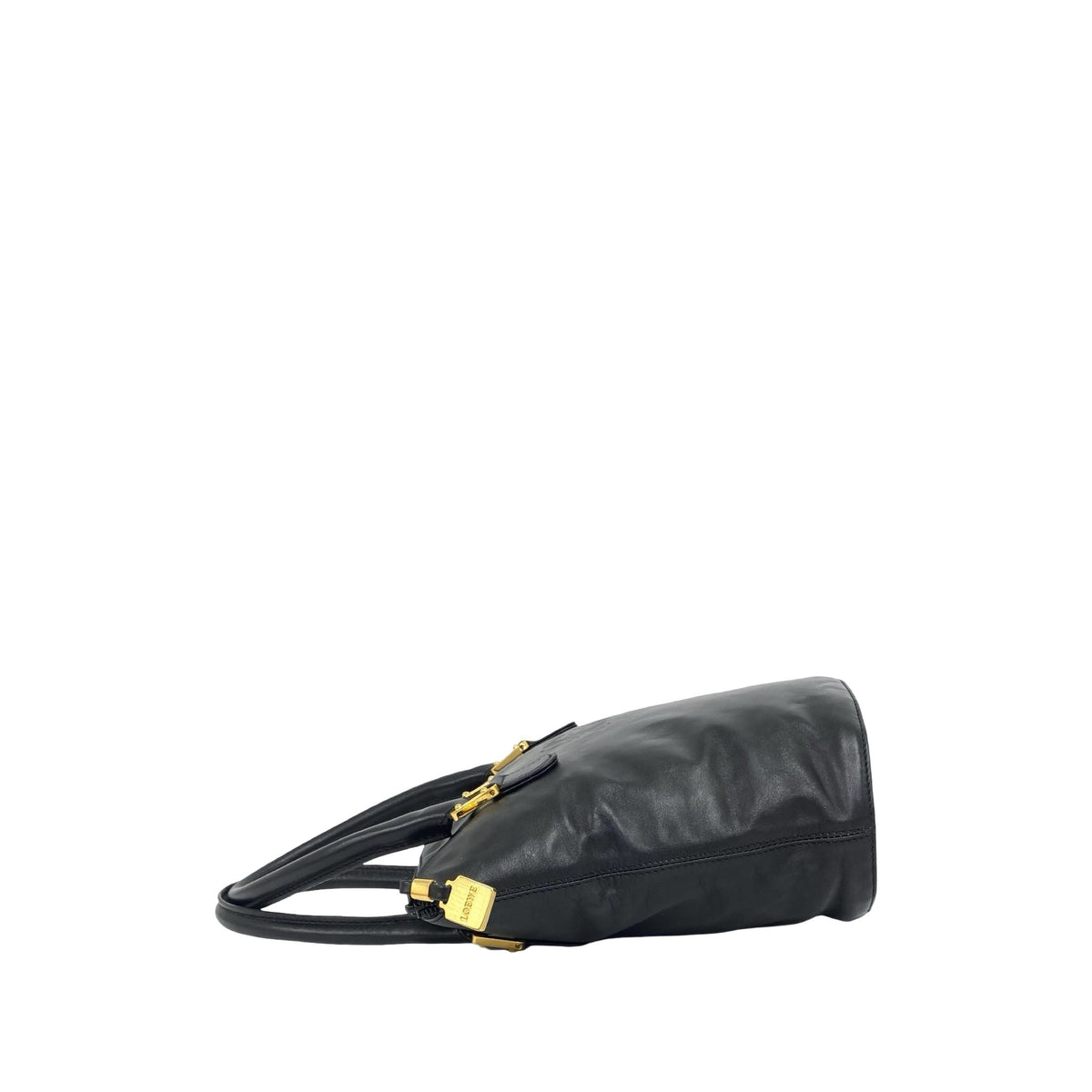 LOEWE Leather Anagram Tote — Black