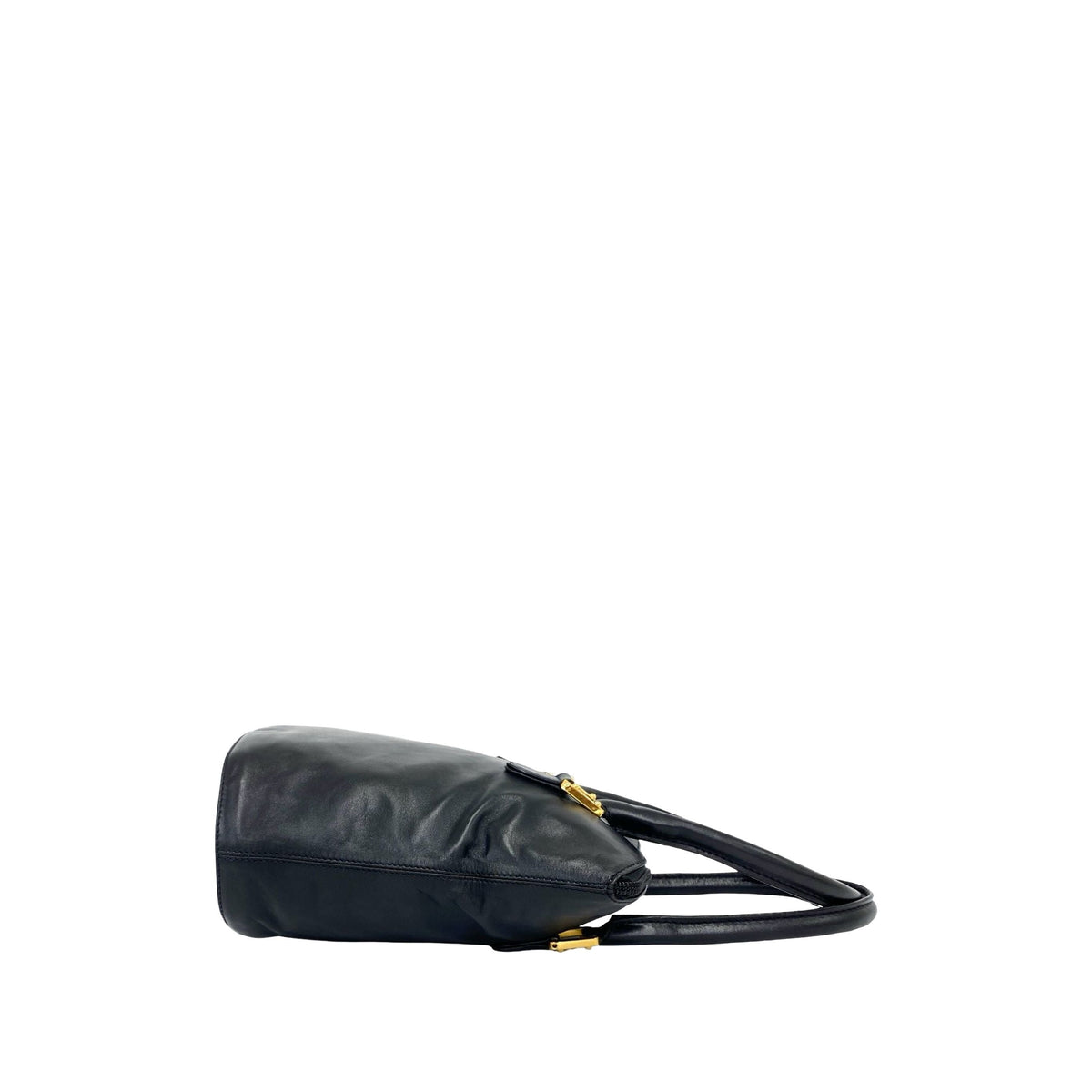 LOEWE Leather Anagram Tote — Black