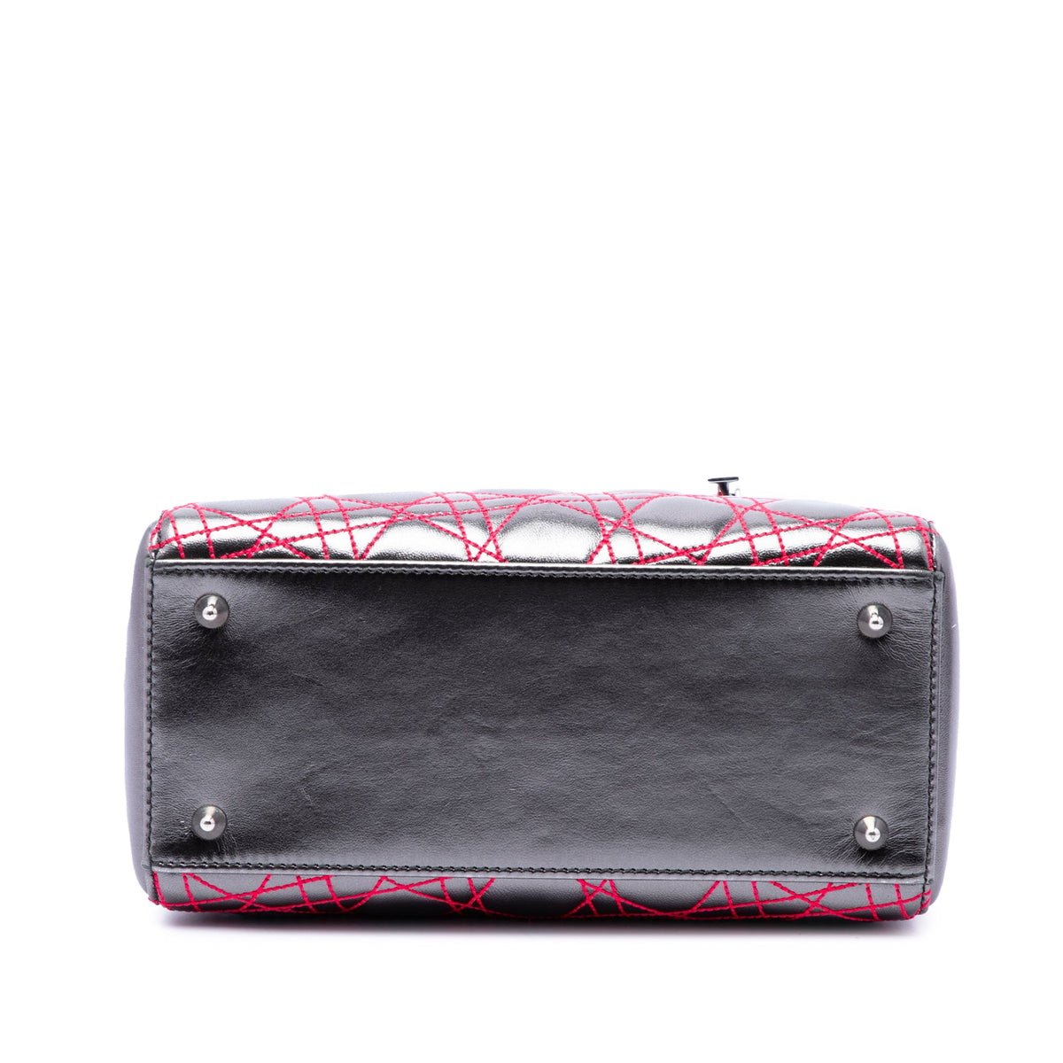 Dior Anselm Reyle Medium Metallic Lambskin Cannage Lady Dior
