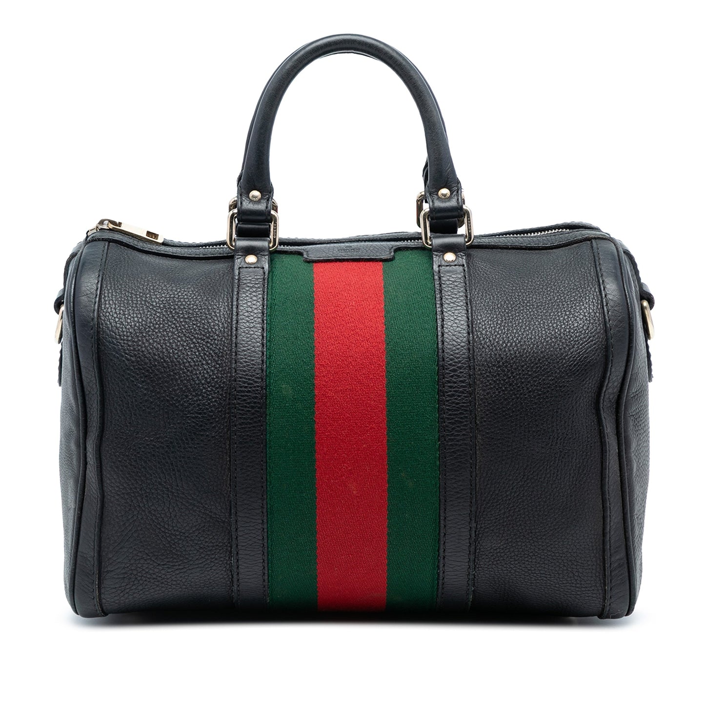 Gucci Calfskin Web Joy Boston Bag