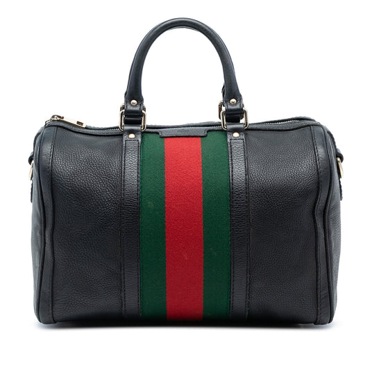 Gucci Calfskin Web Joy Boston Bag