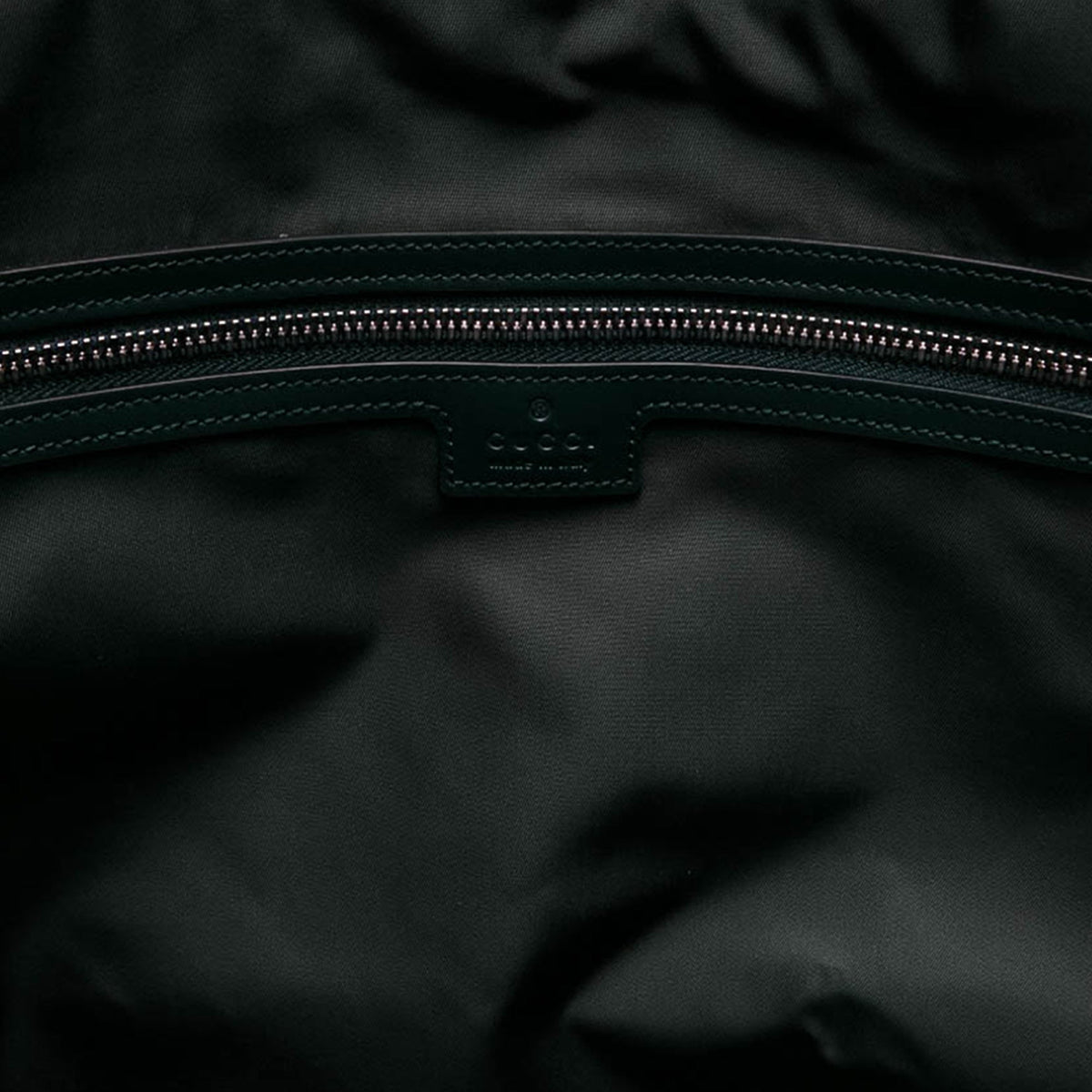 Gucci Canvas Embossed Logo Tote — Green