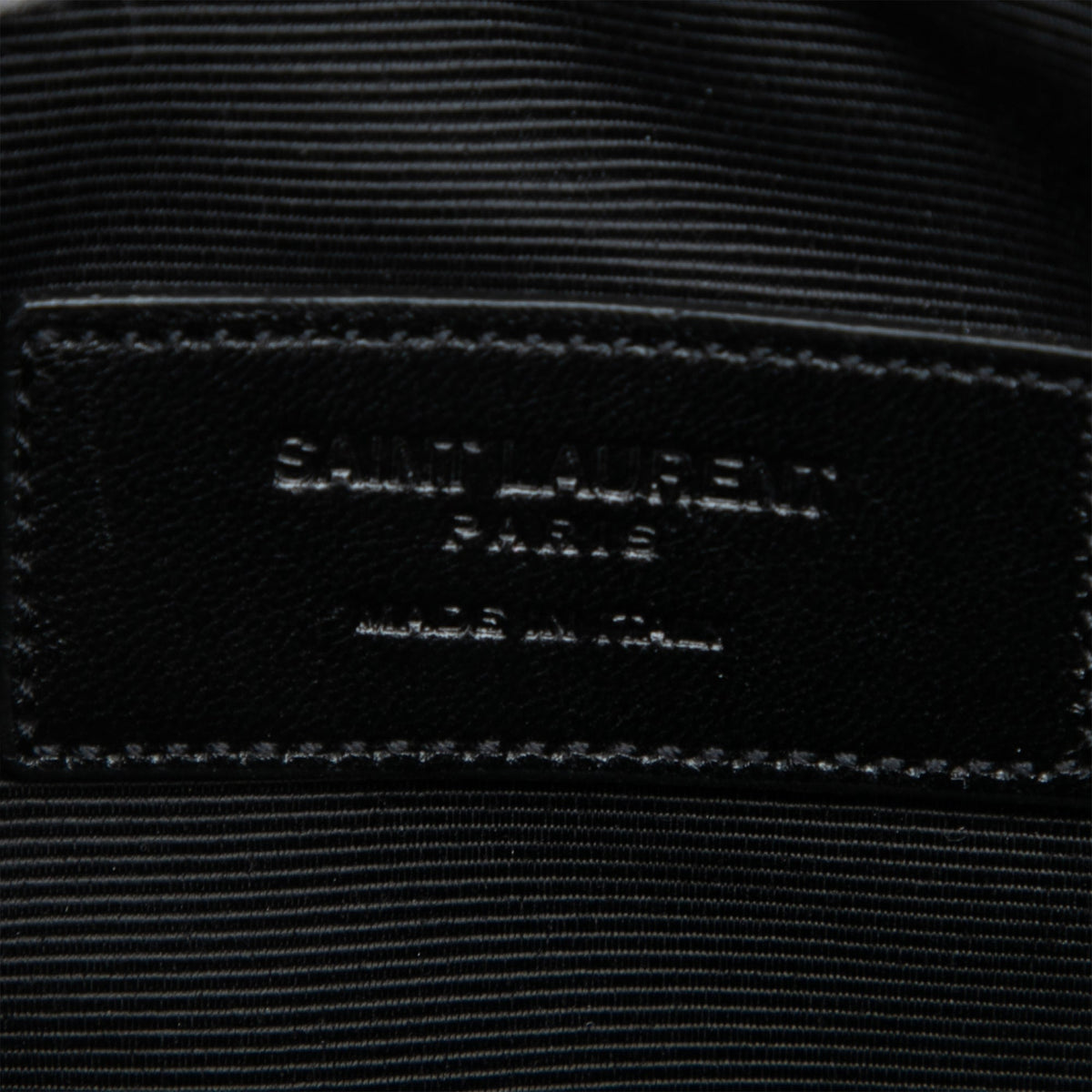 Saint Laurent Leather Zip Clutch