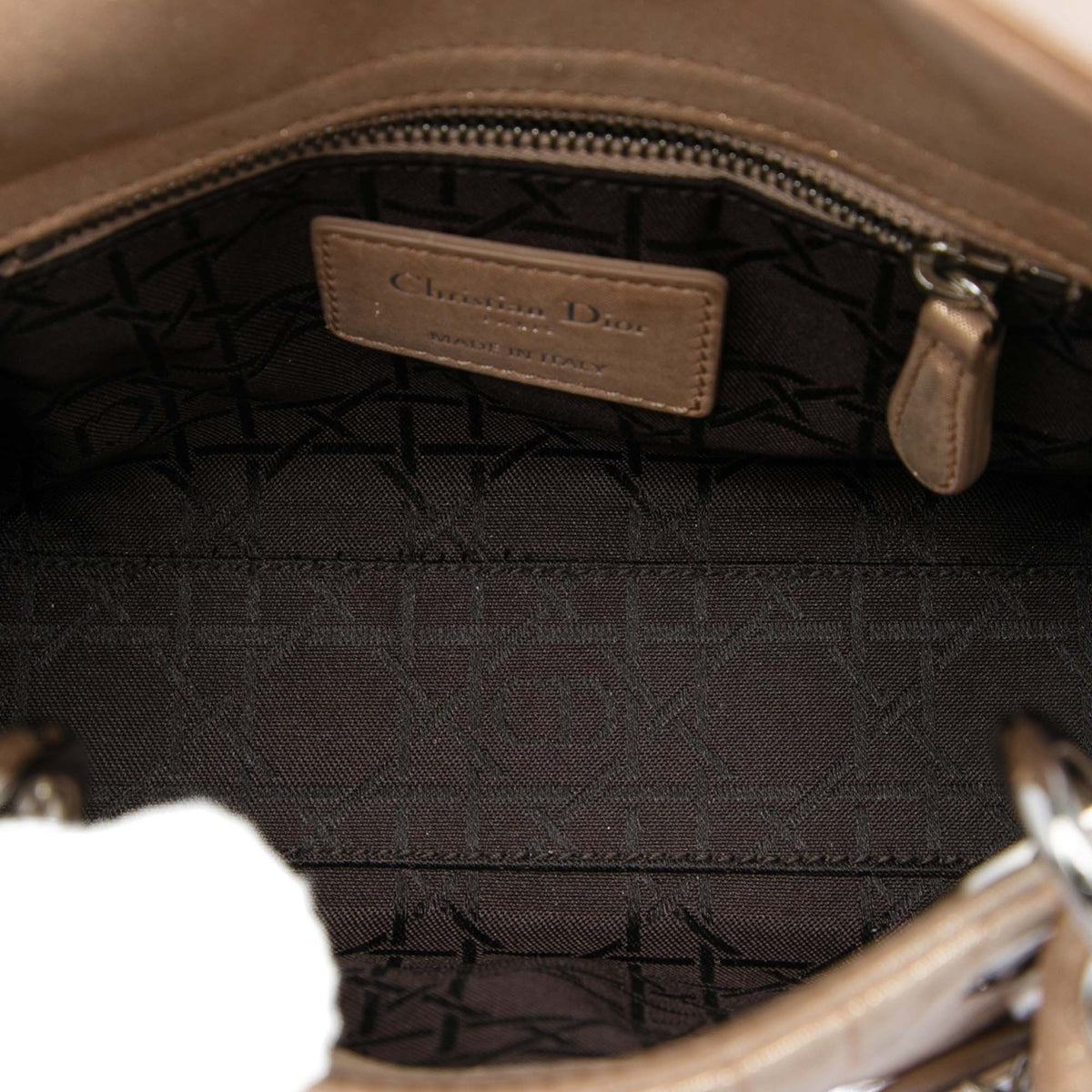Dior Mini Iridescent Lambskin Cannage Lady Dior