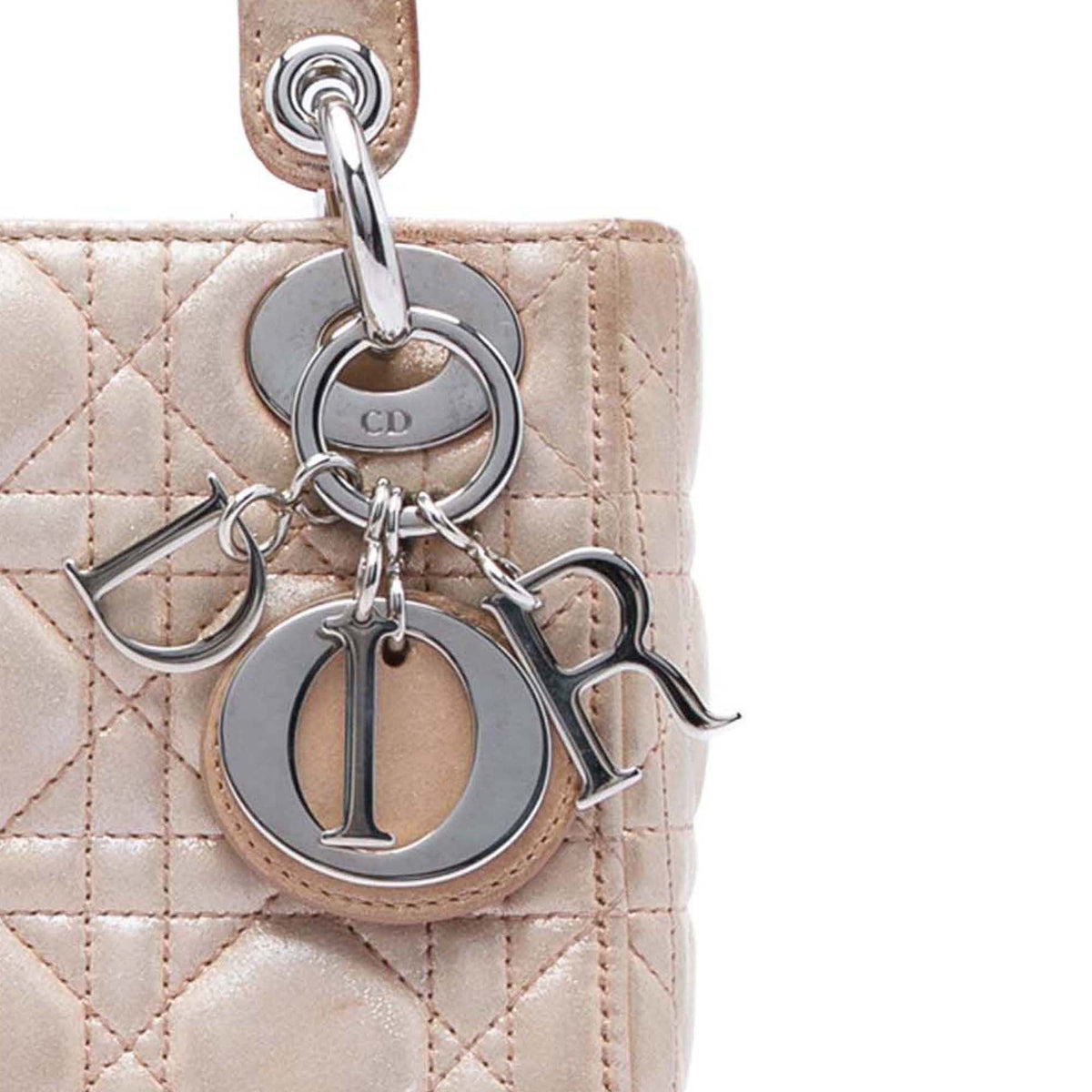 Dior Mini Iridescent Lambskin Cannage Lady Dior