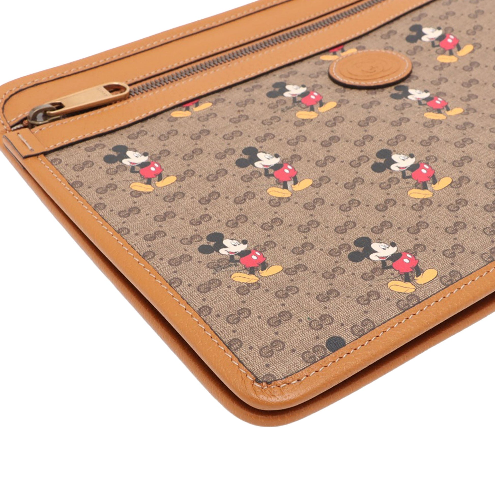 Gucci Disney Micro GG Supreme Mickey Mouse Clutch