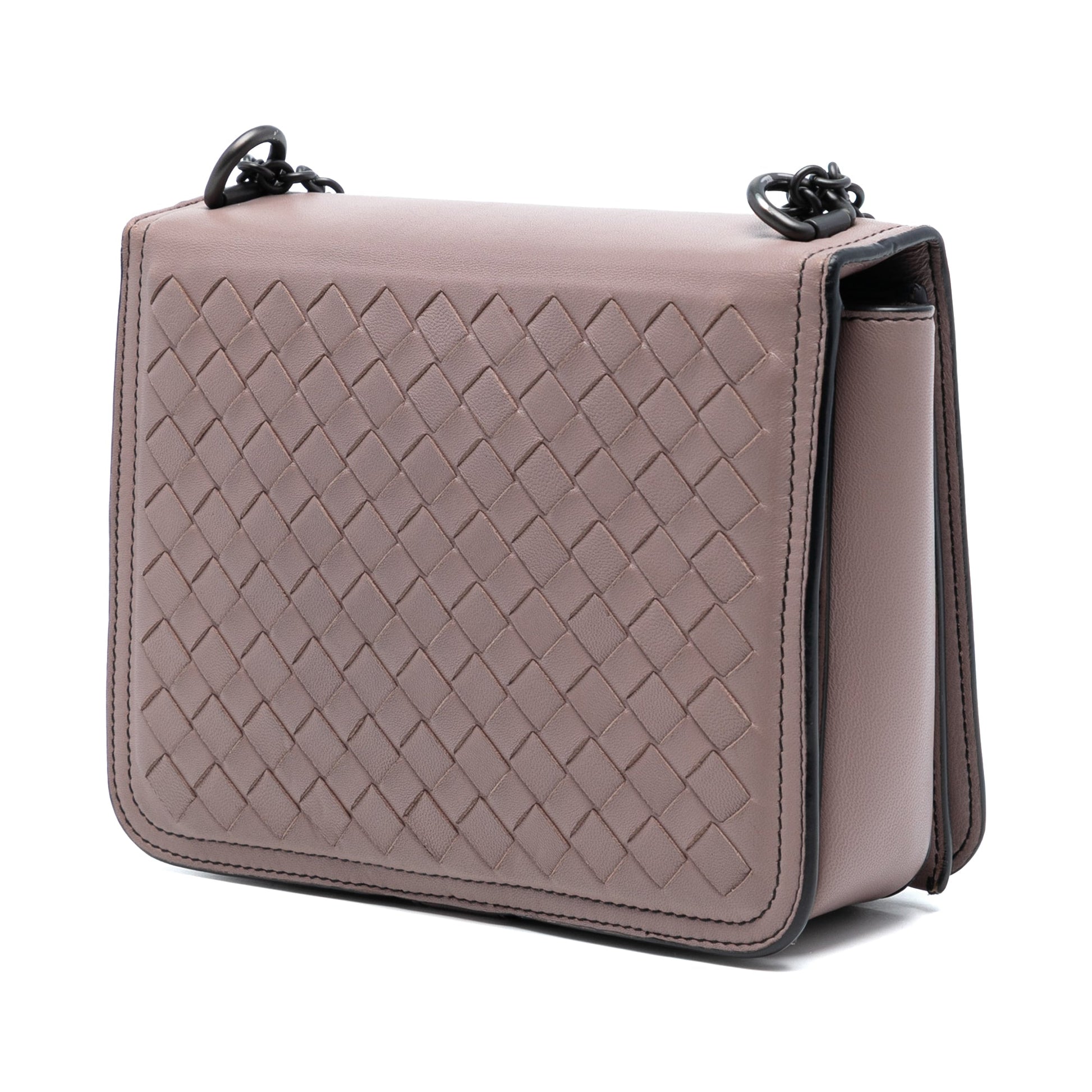 Bottega Veneta Small Nappa Intrecciato Runway Shoulder Bag