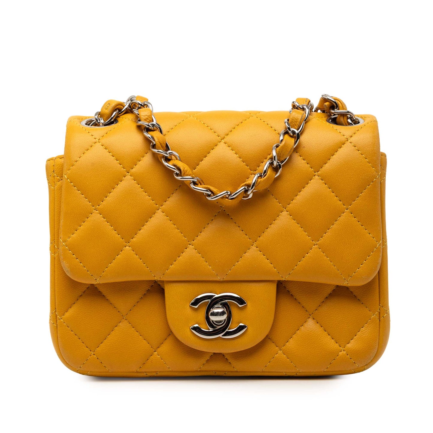Chanel Mini Square Classic Lambskin Single Flap