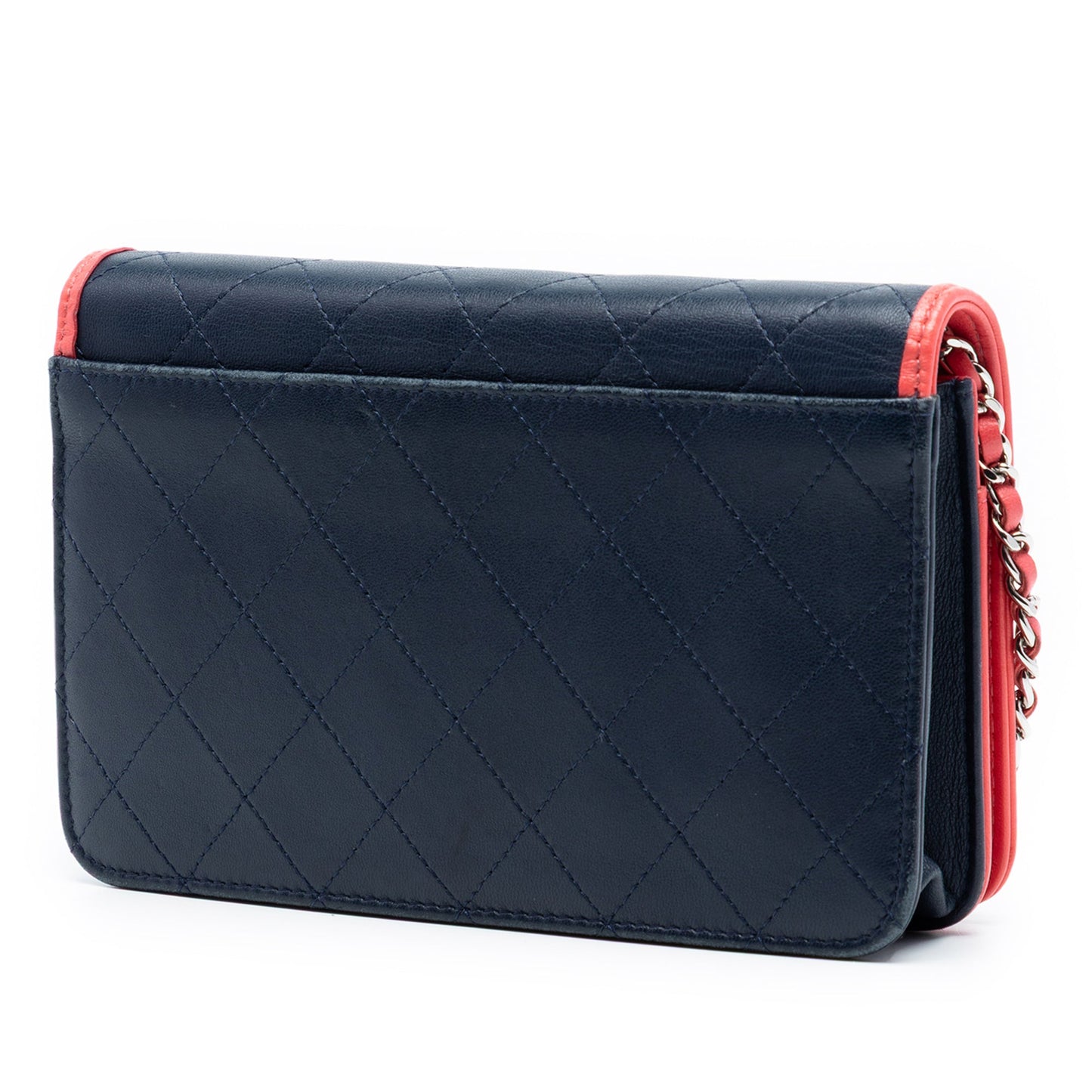 Chanel Quilted Lambskin Color Pop CC Wallet on Chain
