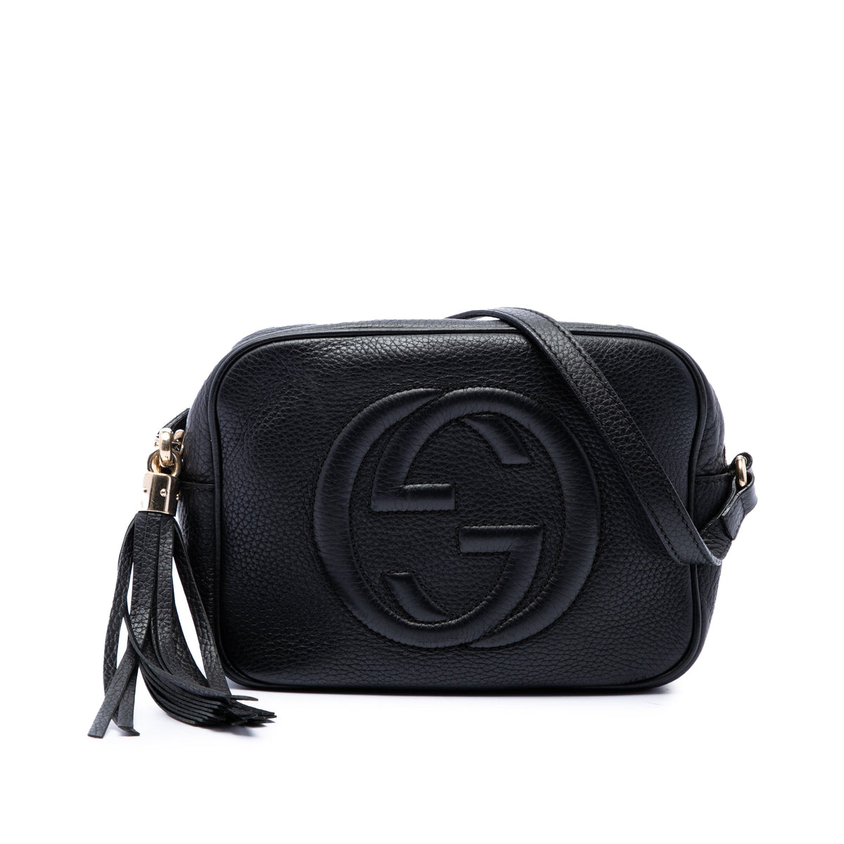 Gucci Calfskin Soho Disco Crossbody — Black