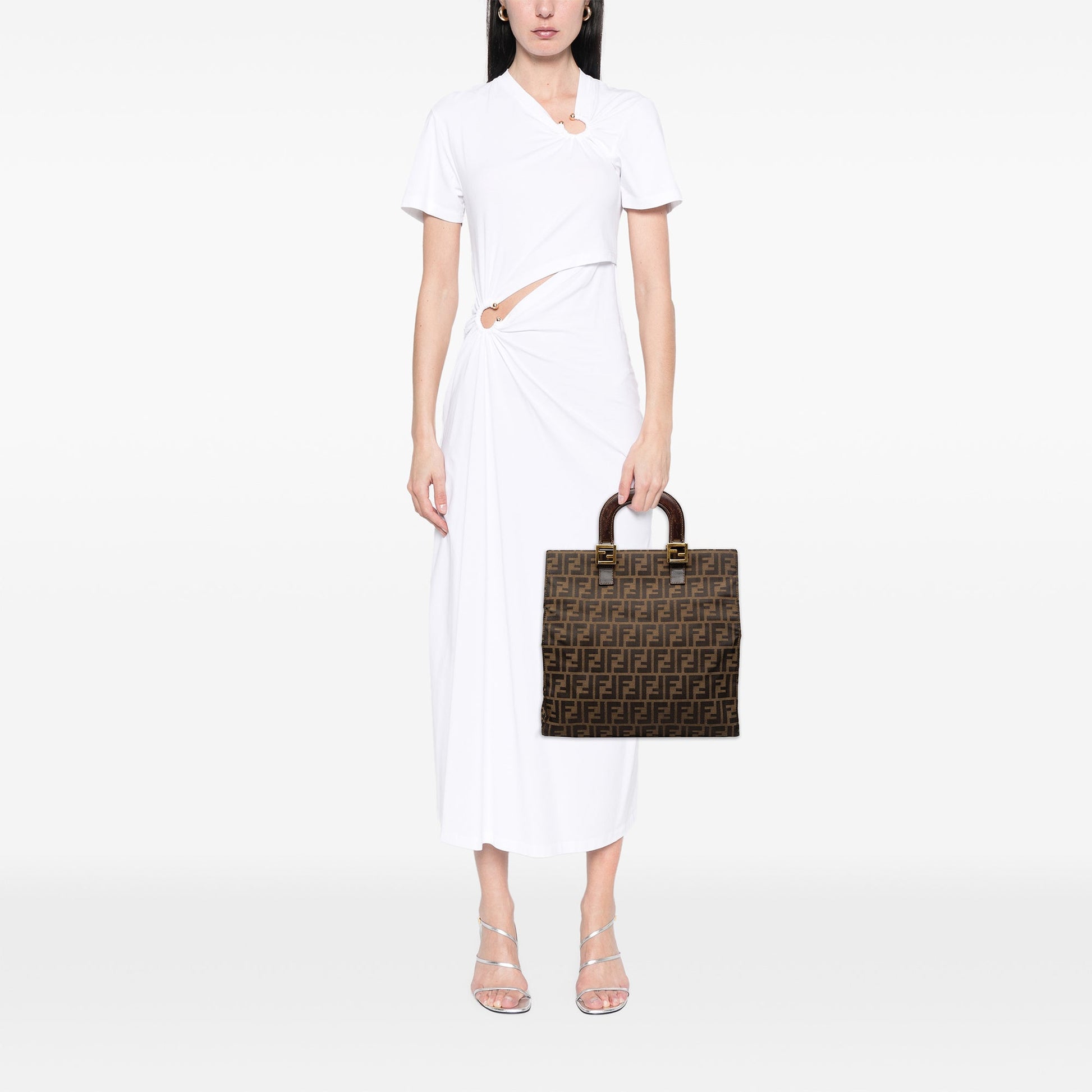 Fendi Zucca Canvas Twins Tote