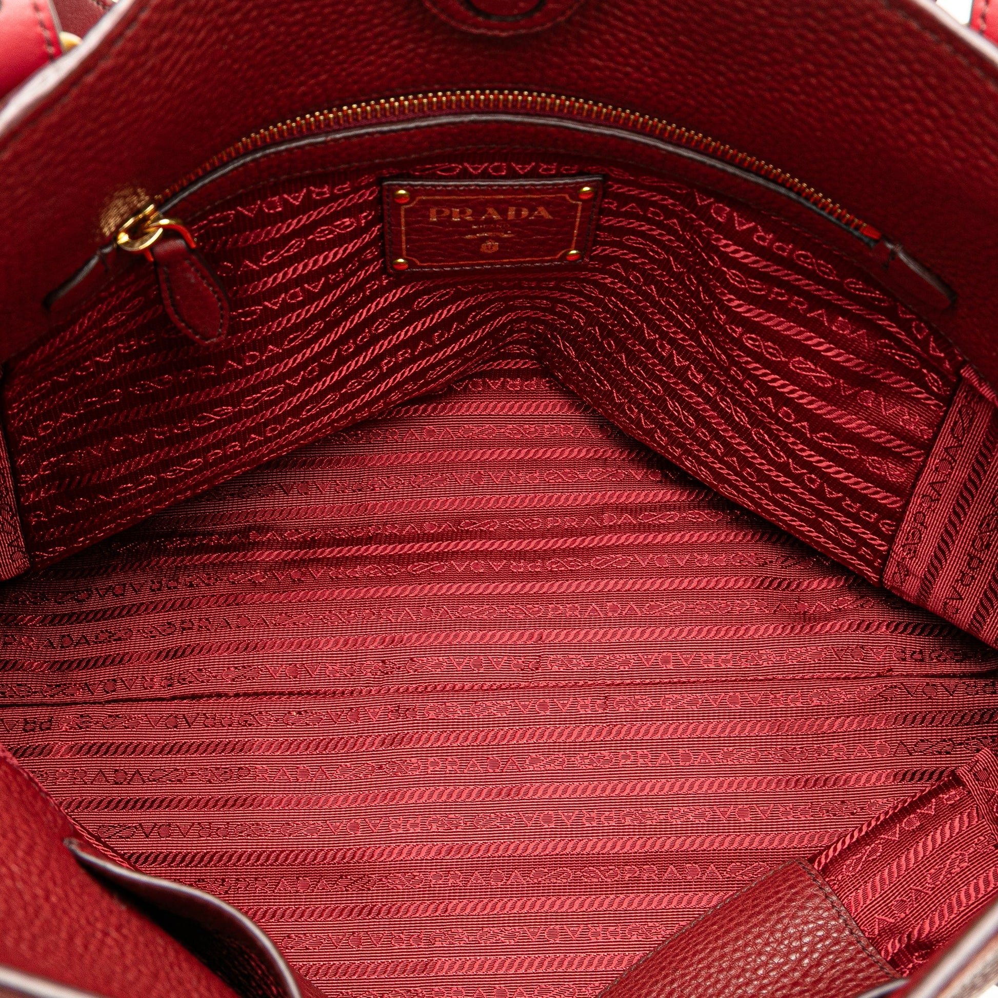 Prada Vitello Daino Shopping Tote
