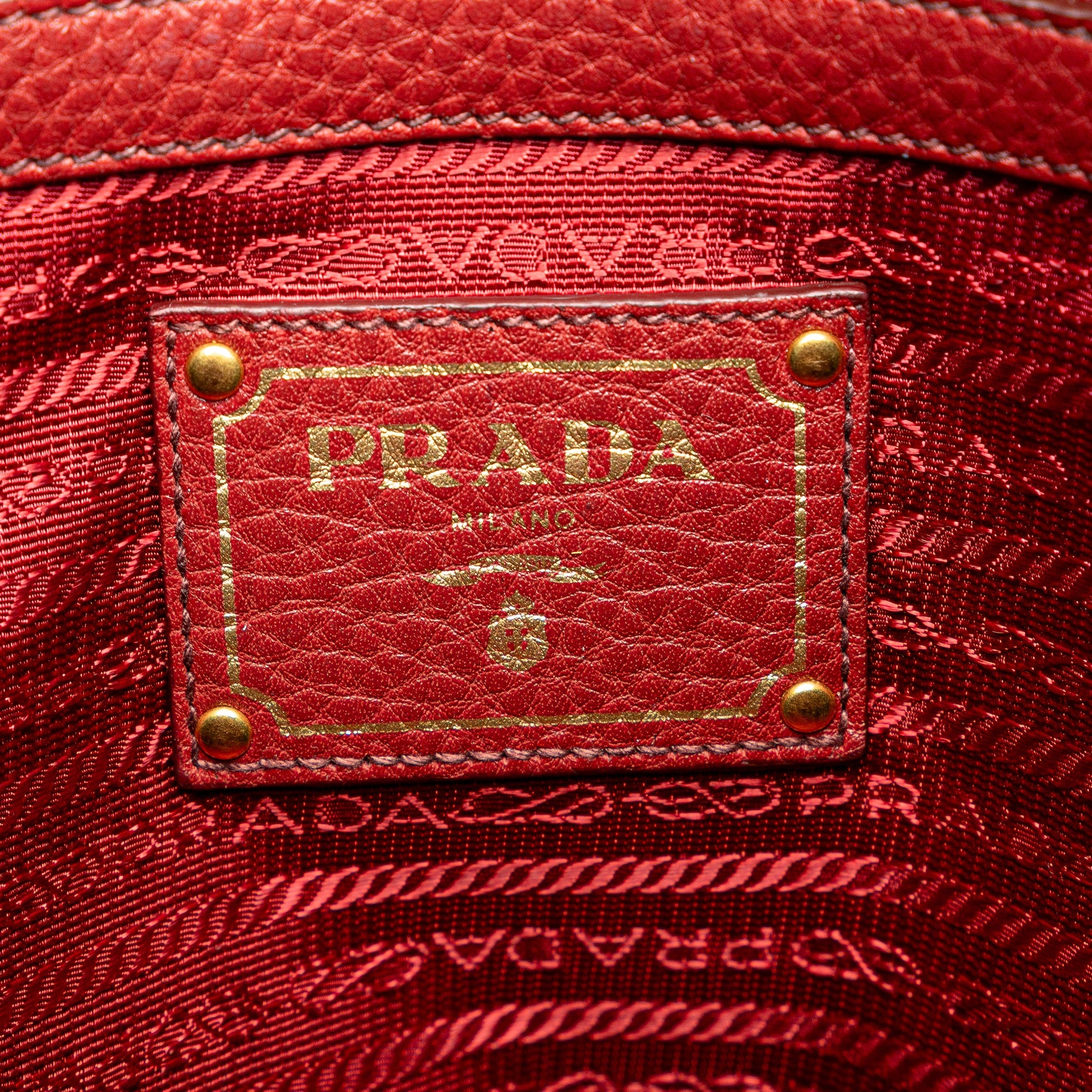 Prada Vitello Daino Shopping Tote