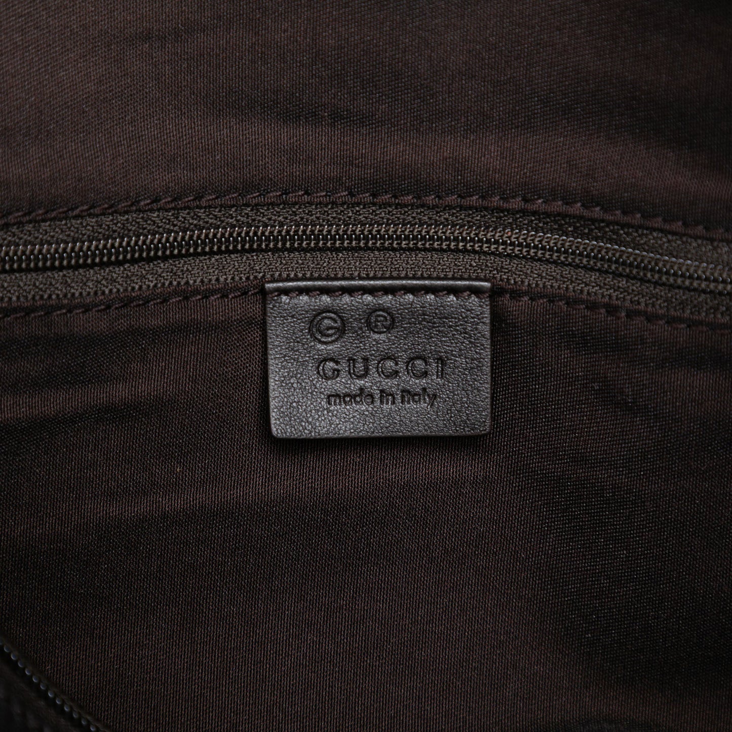 Gucci Embossed Leather Horsebit Satchel