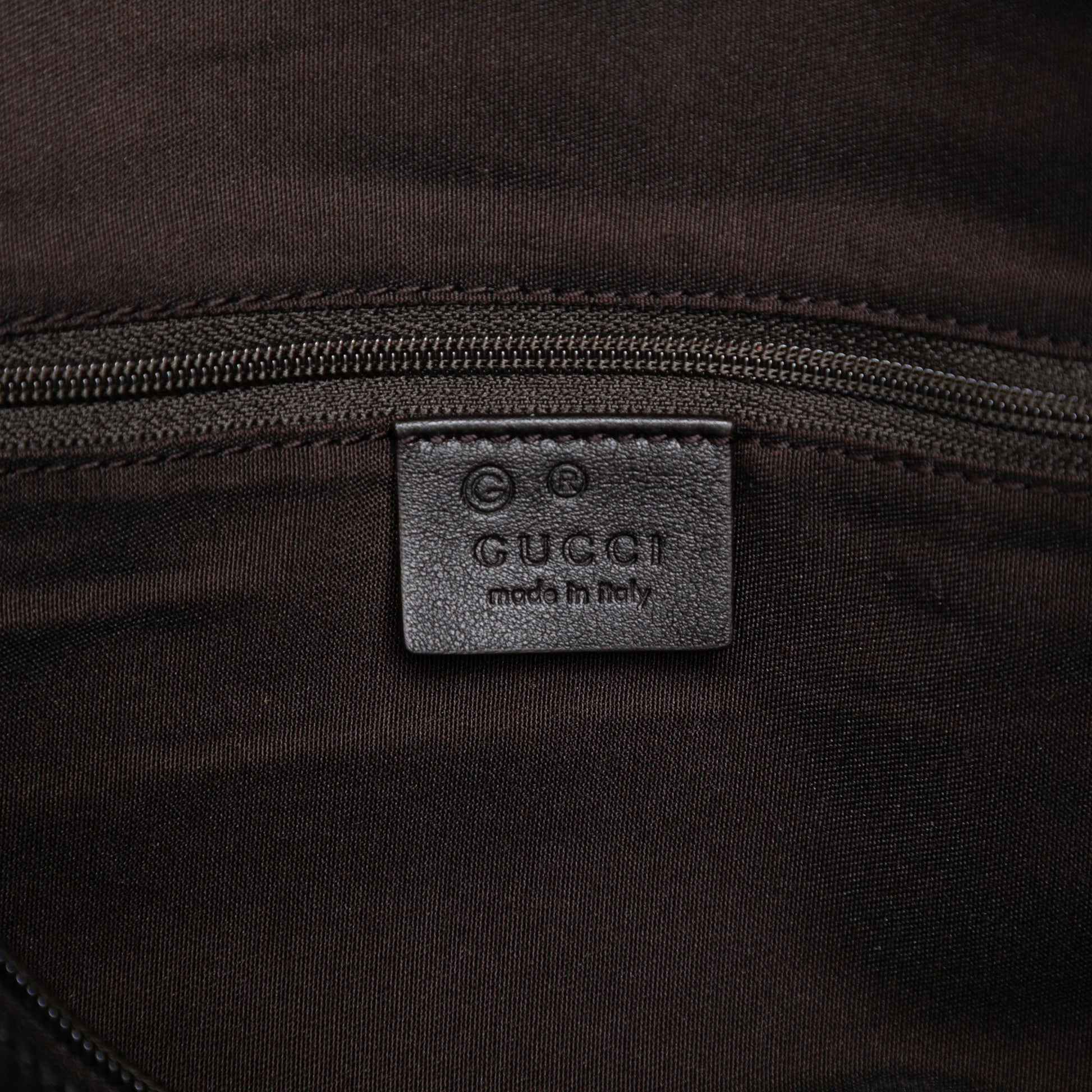 Gucci Embossed Leather Horsebit Satchel