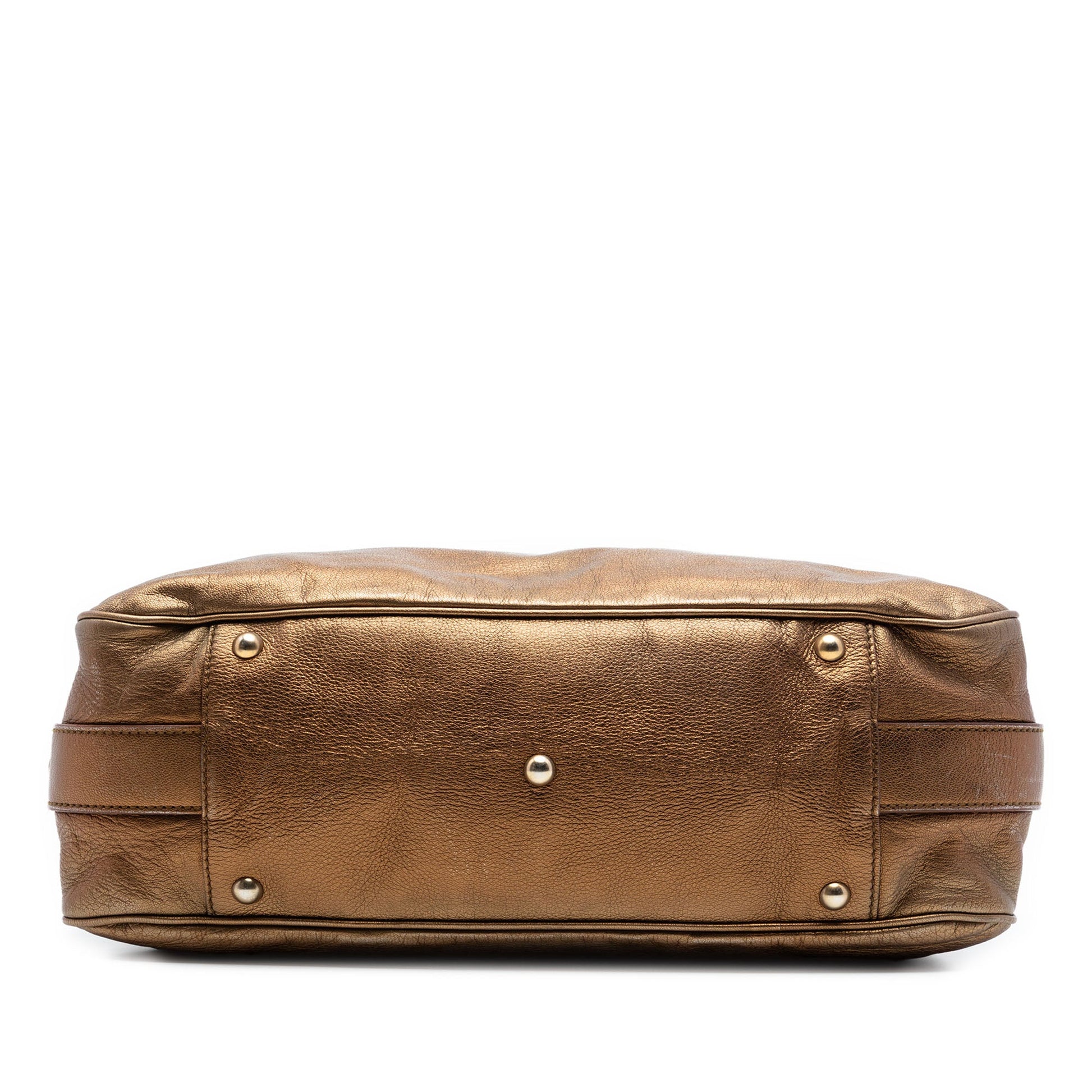 Saint Laurent Metallic Calfskin Muse Satchel