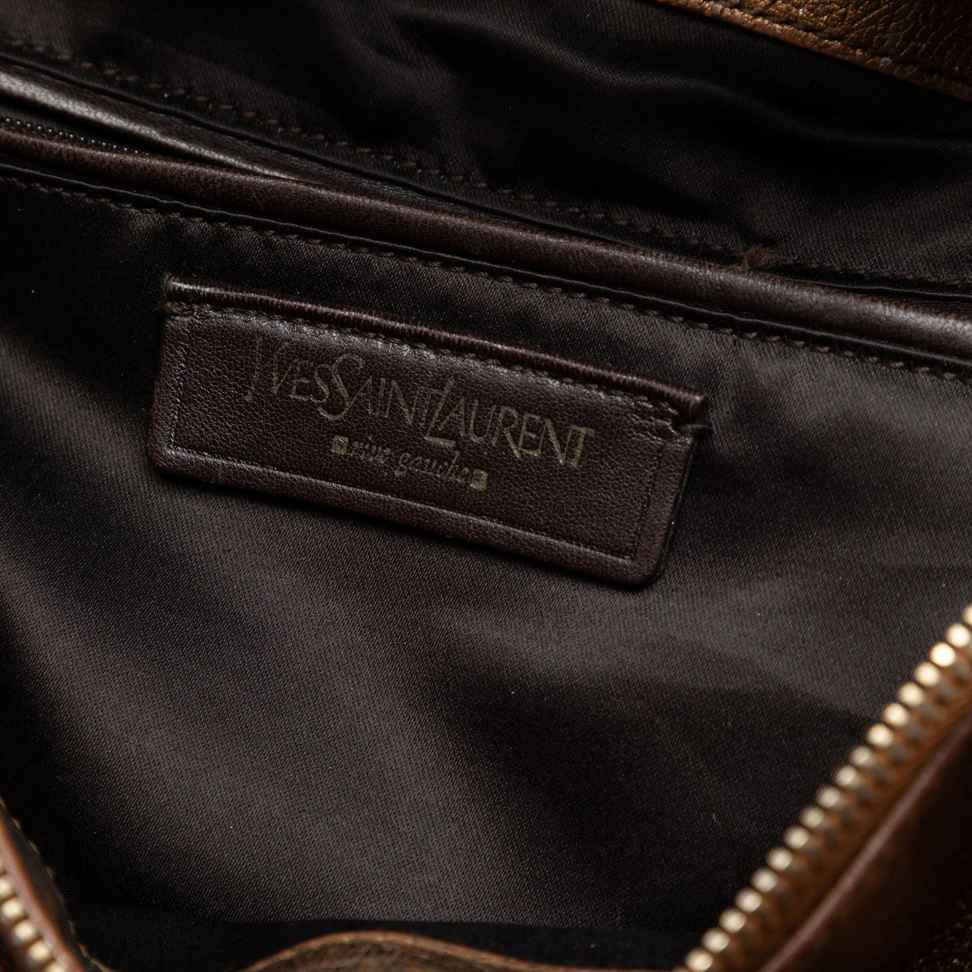 Saint Laurent Metallic Calfskin Muse Satchel