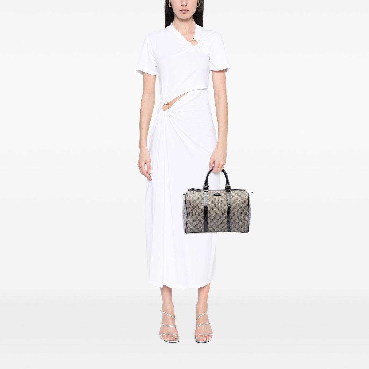 Gucci Medium GG Supreme Joy Boston Bag