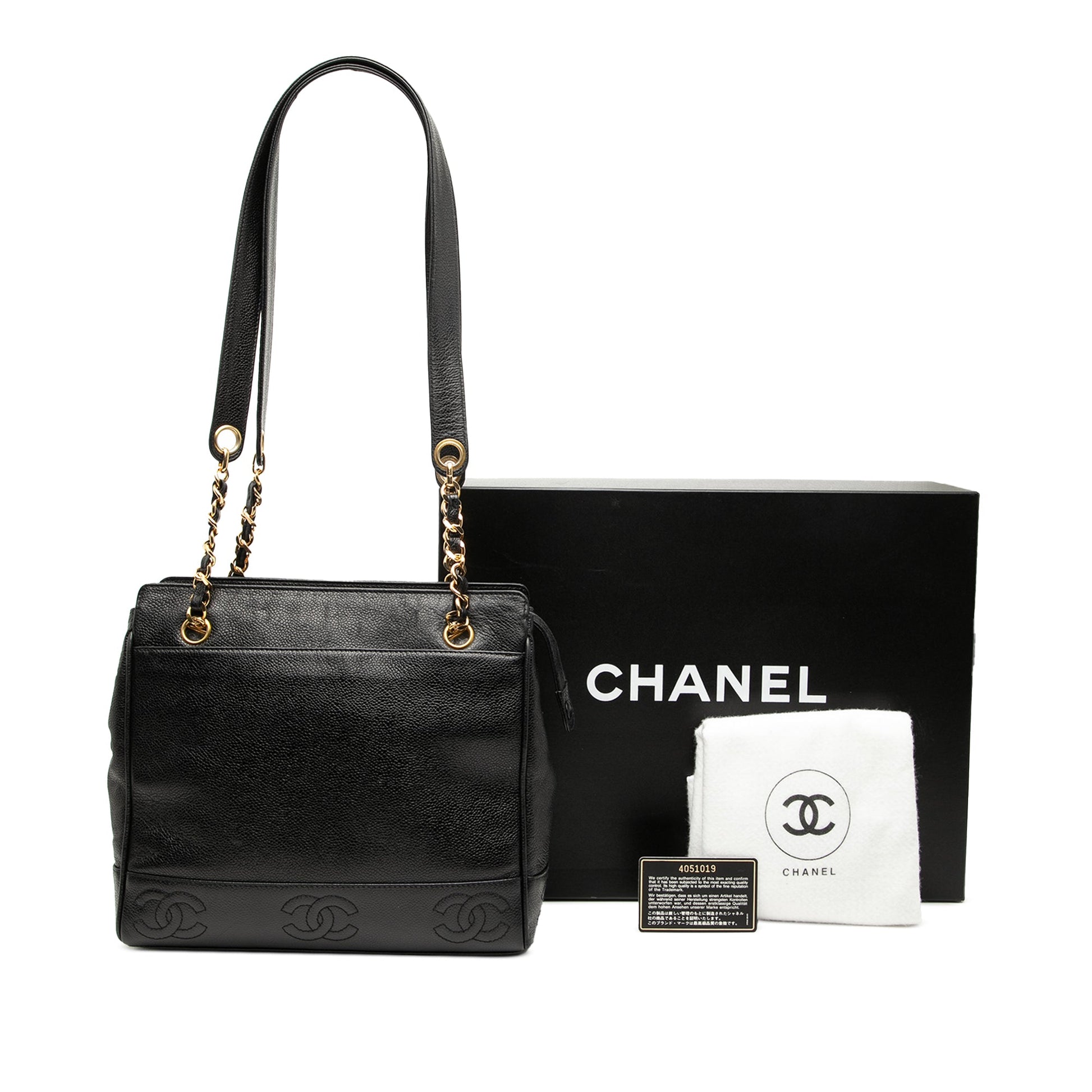 Chanel Triple CC Caviar Shoulder Bag