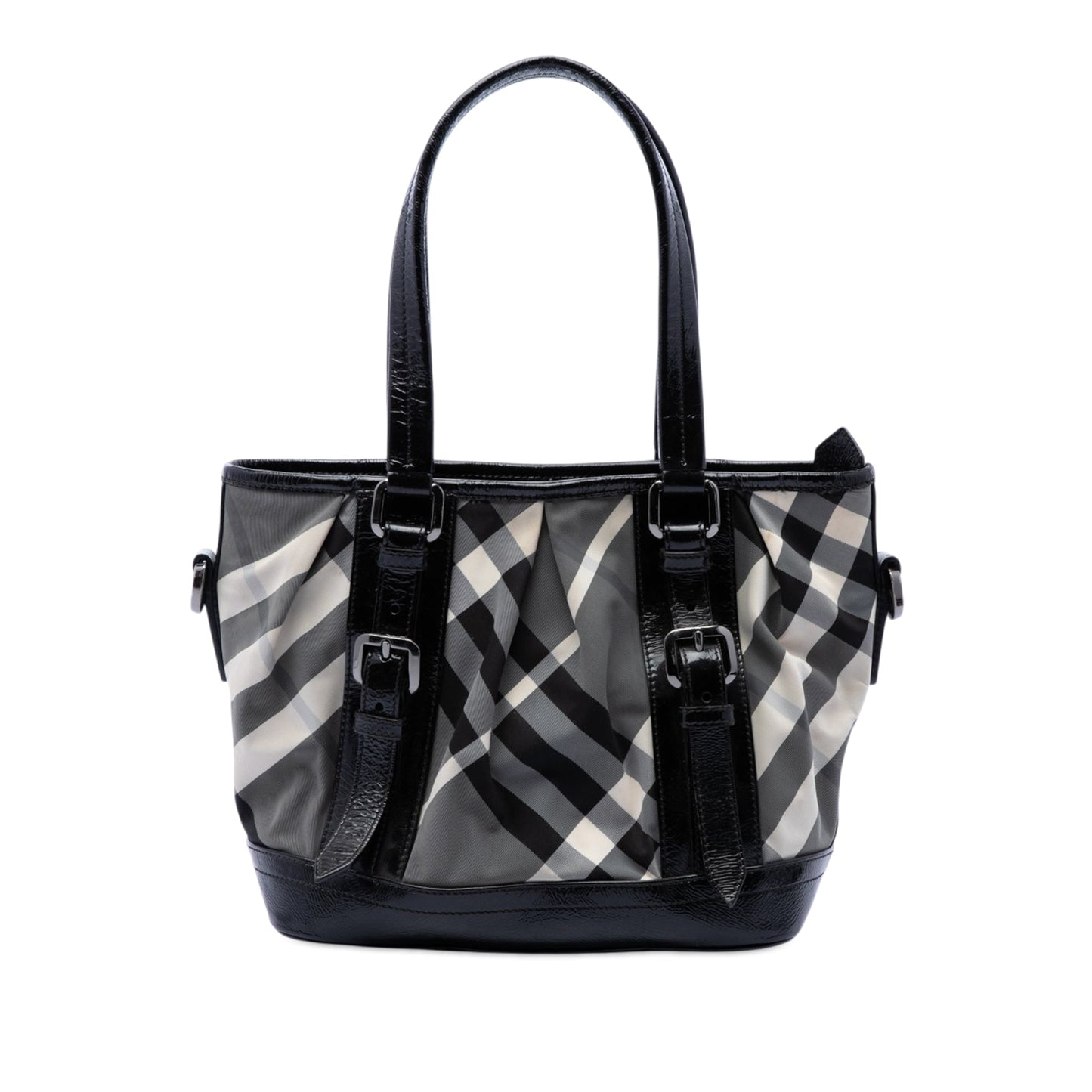 Burberry Beat Check Nylon Lowry Satchel