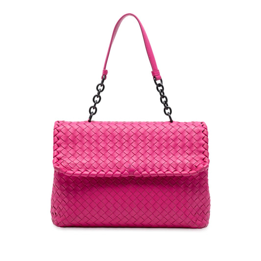 Bottega Veneta Medium Nappa Intrecciato Olimpia Shoulder Bag